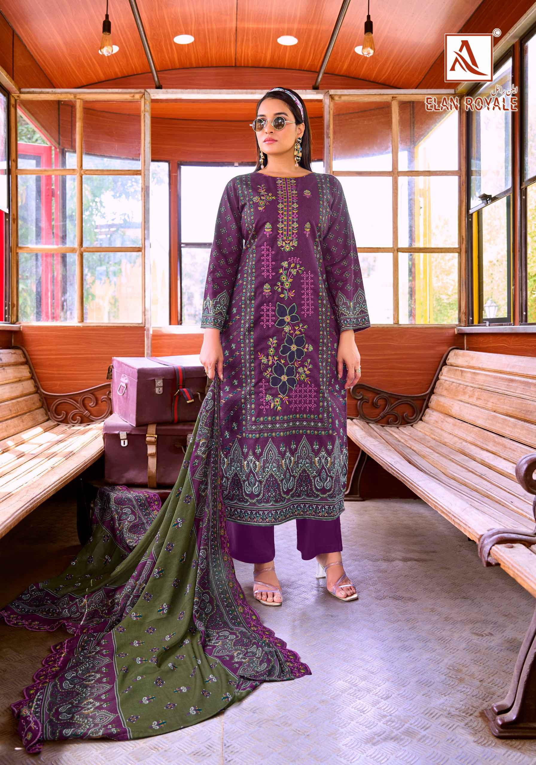 Alok Suits Elan Royale Wholesale Catalogue - Surat Wholesale Market ( 8 Pcs Catalogue )