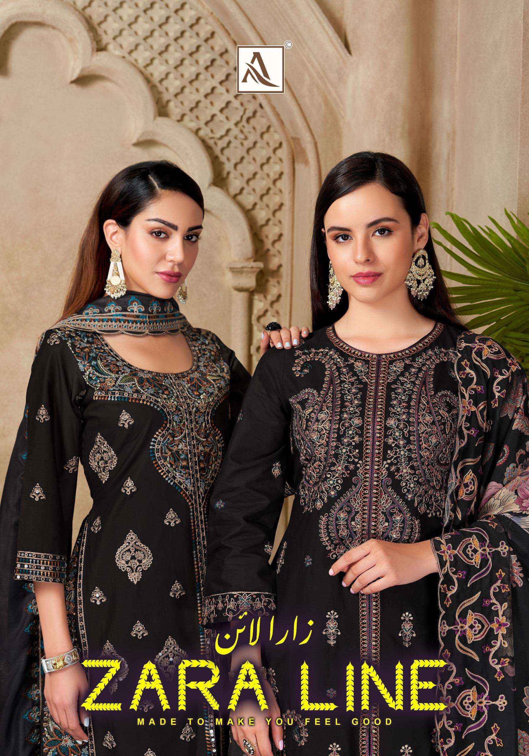 ALOK SUITS ZARA LINE DRESS - ऑनलाइन पाकिस्तानी सूट्स सबसे सस्ते रेट में ( 6 Pcs Catalogue )