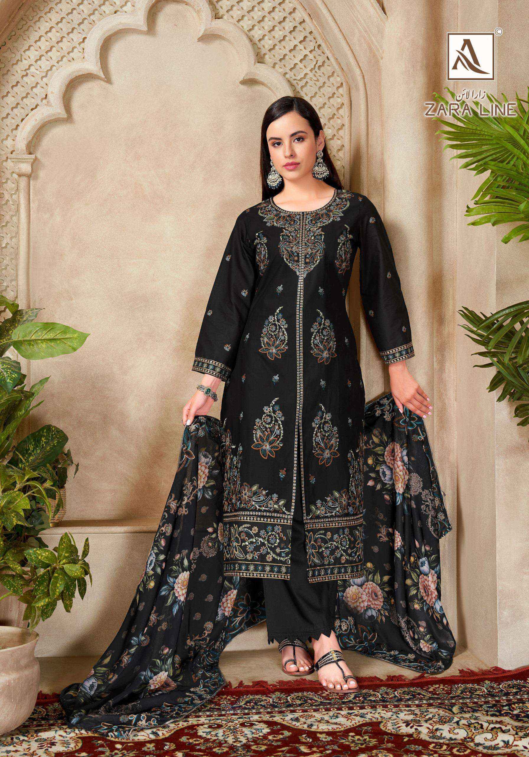 ALOK SUITS ZARA LINE DRESS - ऑनलाइन पाकिस्तानी सूट्स सबसे सस्ते रेट में ( 6 Pcs Catalogue )
