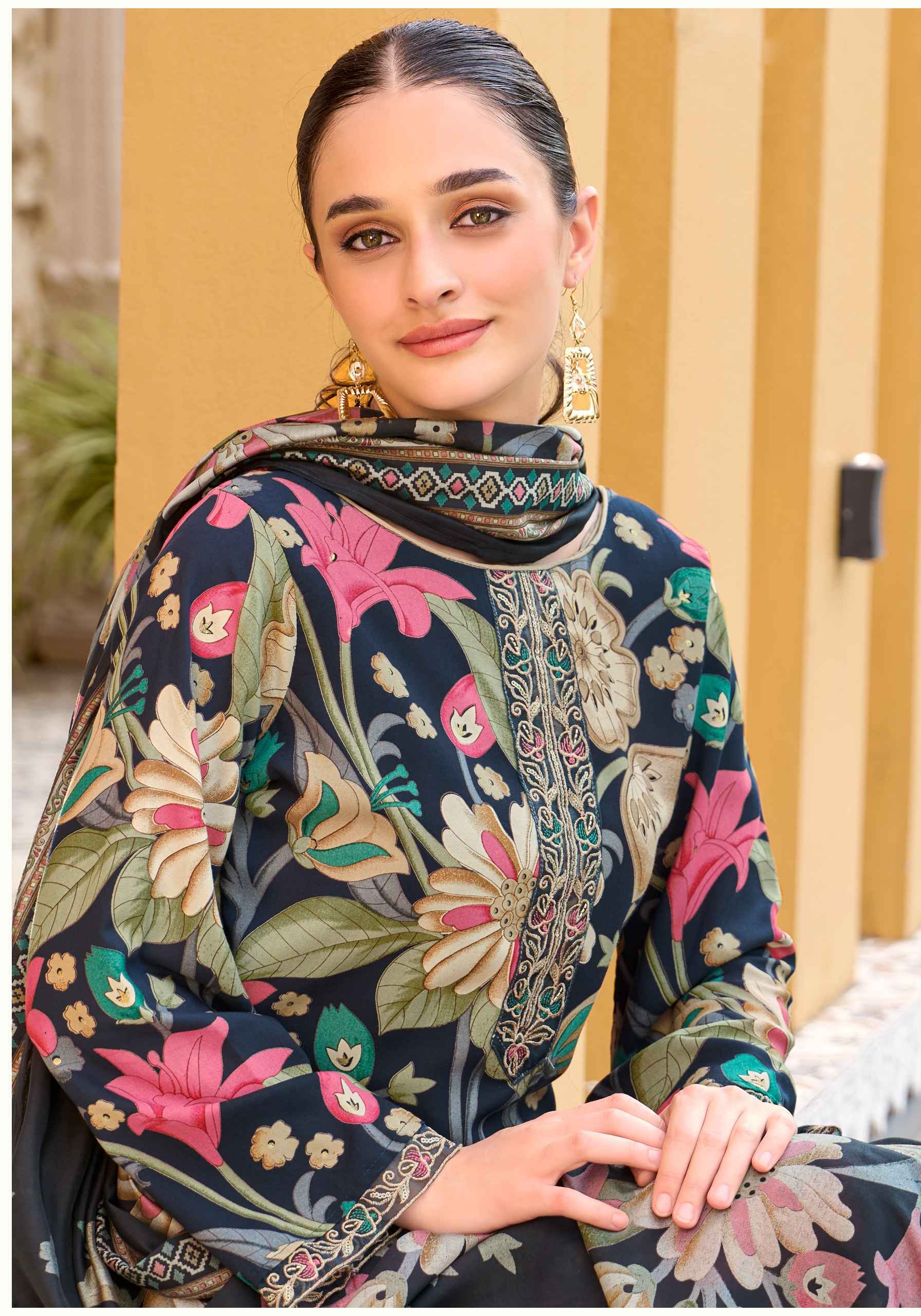 Alok Turkish Edition 14 Wholesale Viscose Reyon Dress Material ( 6 pcs Catalogue )
