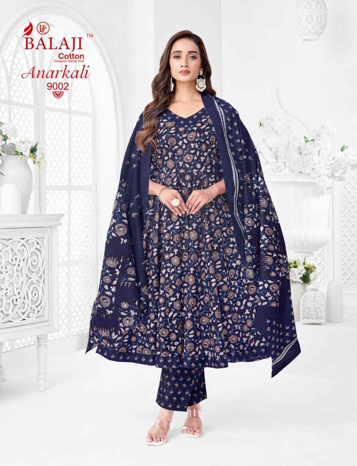 Balaji Anarkali Vol 9 Cotton Kurti Combo Surat Wholesale Price ( 8 Pcs Catalog )