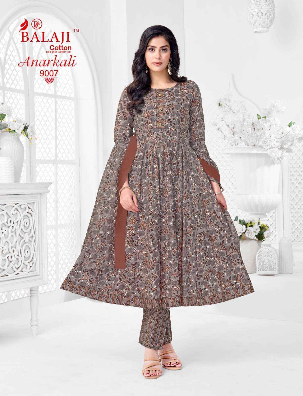 Balaji Anarkali Vol 9 Cotton Kurti Combo Surat Wholesale Price ( 8 Pcs Catalog )