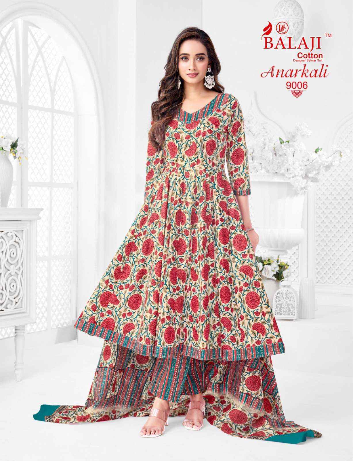 Balaji Anarkali Vol 9 Cotton Kurti Combo Surat Wholesale Price ( 8 Pcs Catalog )