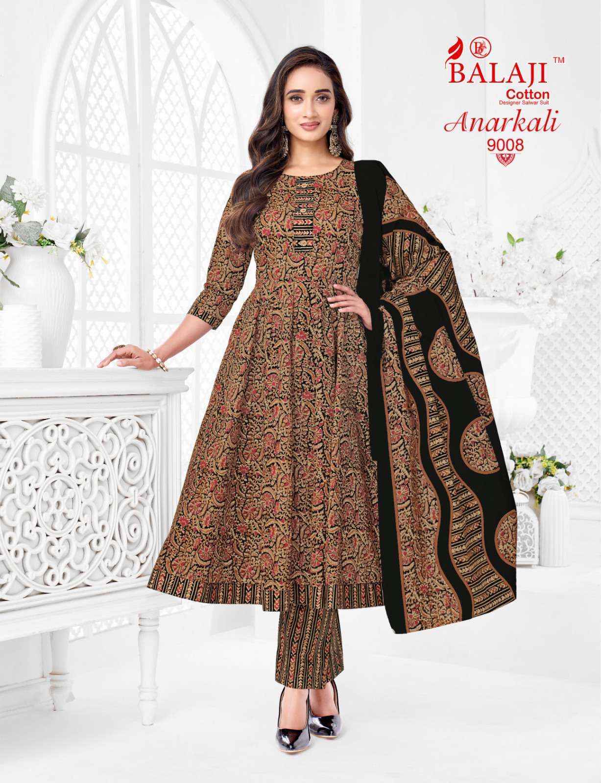 Balaji Anarkali Vol 9 Cotton Kurti Combo Surat Wholesale Price ( 8 Pcs Catalog )