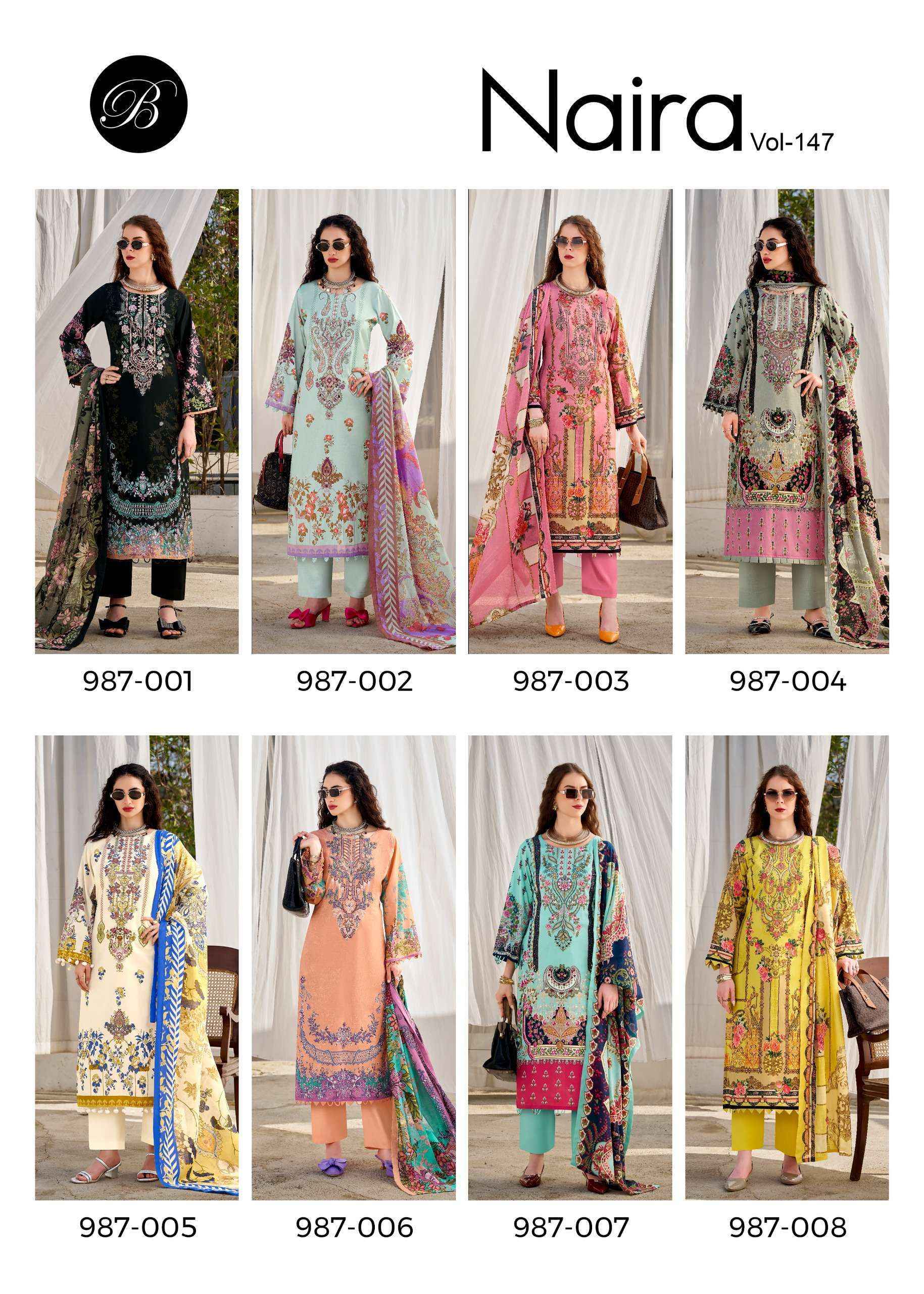 Belliza Naira Vol 147 Wholesale - Ladies Dress Wholesale Online Shopping ( 8 pcs Catalogue )