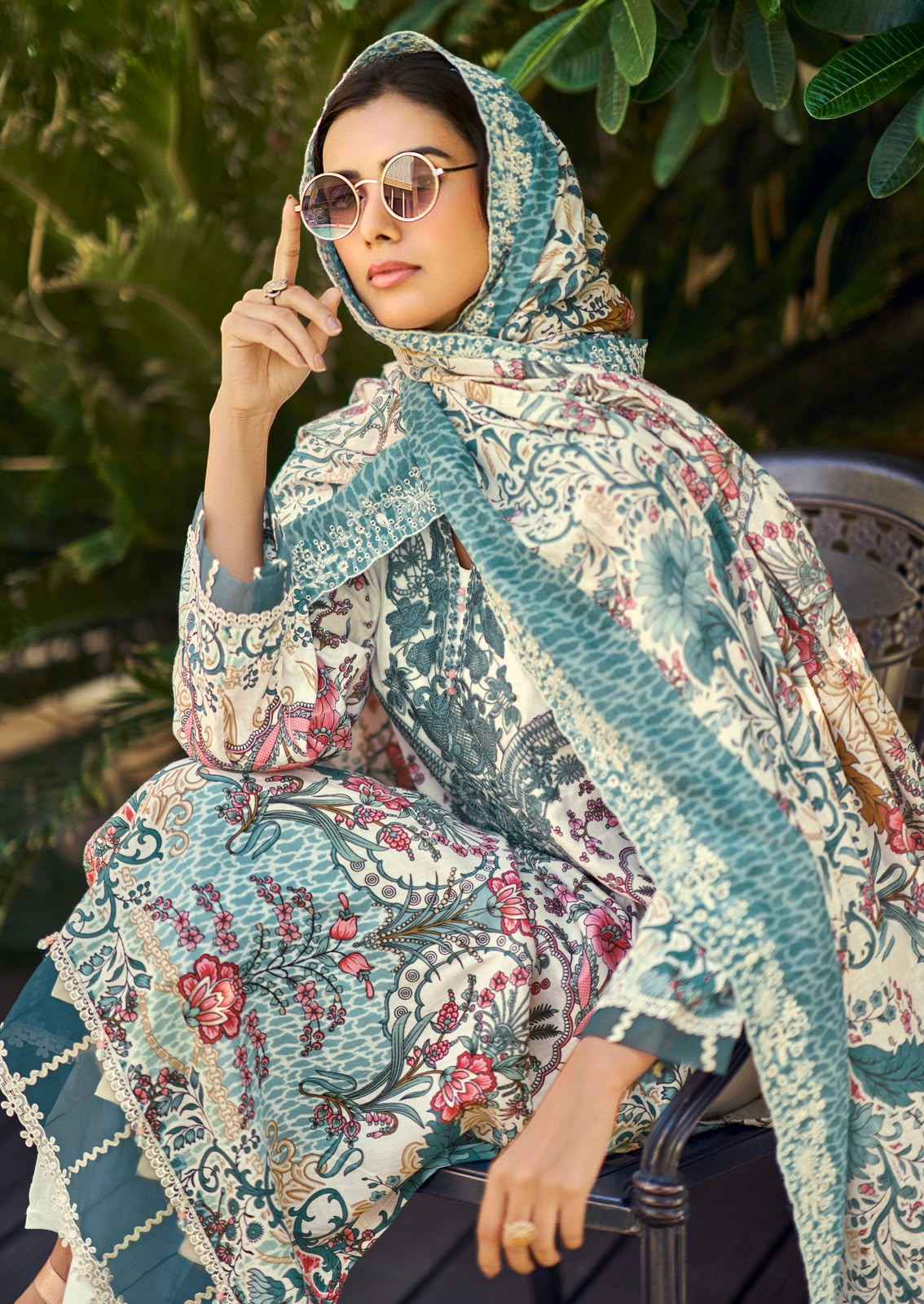 Cosmos Needle Wonder Vol 5 - Wholesale Ladies Lawn Cotton Dress Material ( 8 pcs Catalogue )