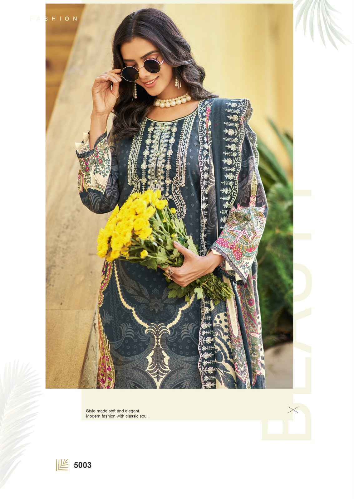 Cosmos Needle Wonder Vol 5 - Wholesale Ladies Lawn Cotton Dress Material ( 8 pcs Catalogue )