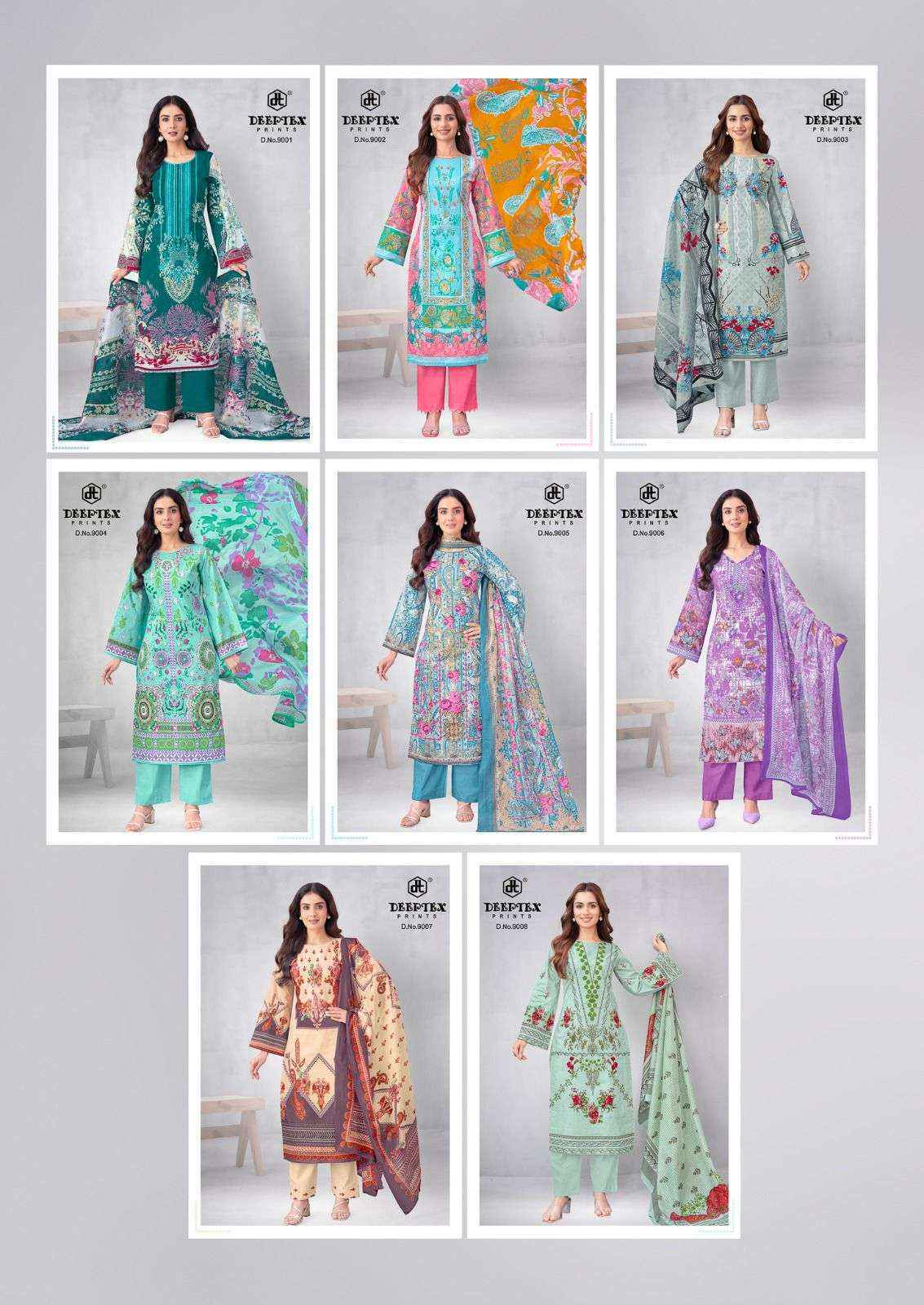 Deeptex Roohi Zara Vol 9 Wholesale Price - Surat Wholesale Online Shopping ( 8 Pcs Catalogue )