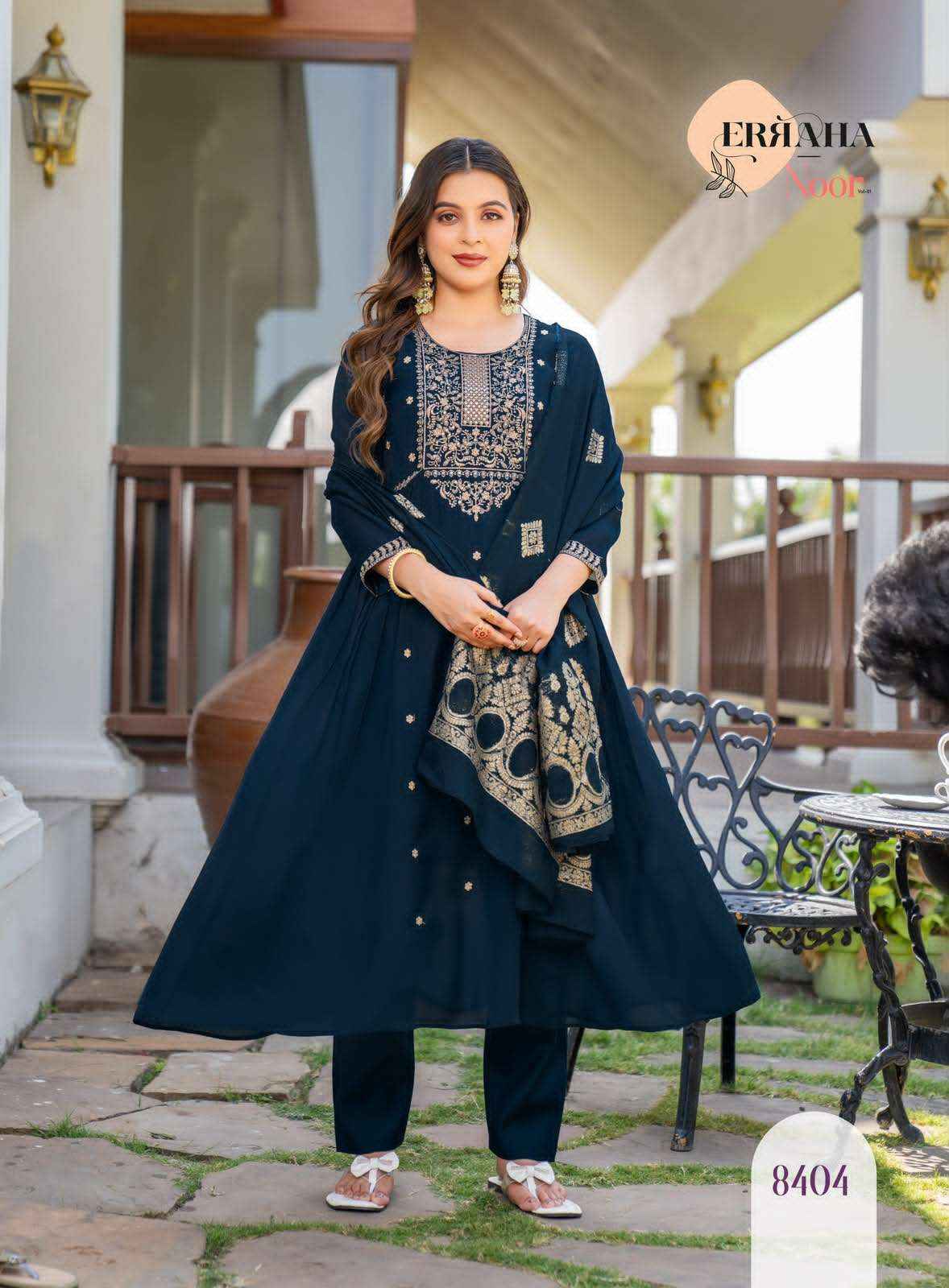 Erraha Noor Vol 1 Readymade Designer 3 Piece Sets _ Wholesale Boutique Items ( 8 Pcs Catalog )