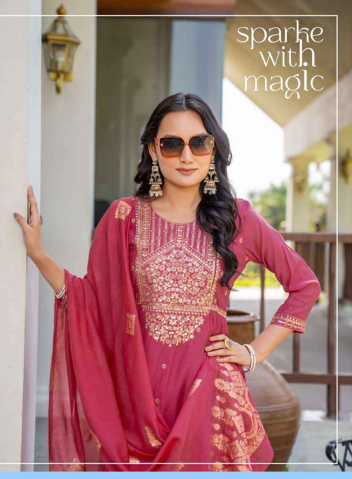 Erraha Noor Vol 1 Readymade Designer 3 Piece Sets _ Wholesale Boutique Items ( 8 Pcs Catalog )