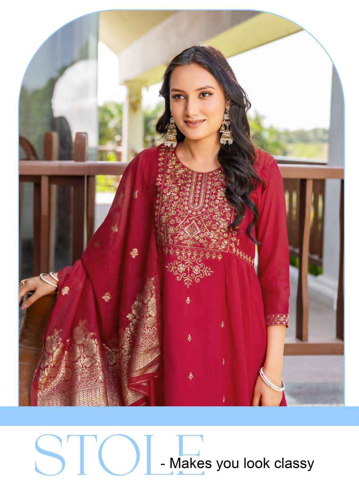 Erraha Noor Vol 1 Readymade Designer 3 Piece Sets _ Wholesale Boutique Items ( 8 Pcs Catalog )