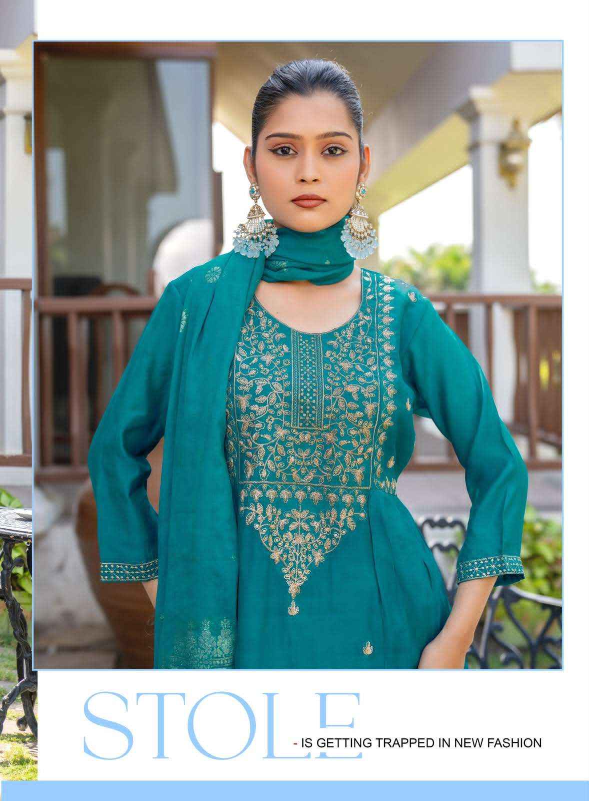 Erraha Noor Vol 1 Readymade Designer 3 Piece Sets _ Wholesale Boutique Items ( 8 Pcs Catalog )