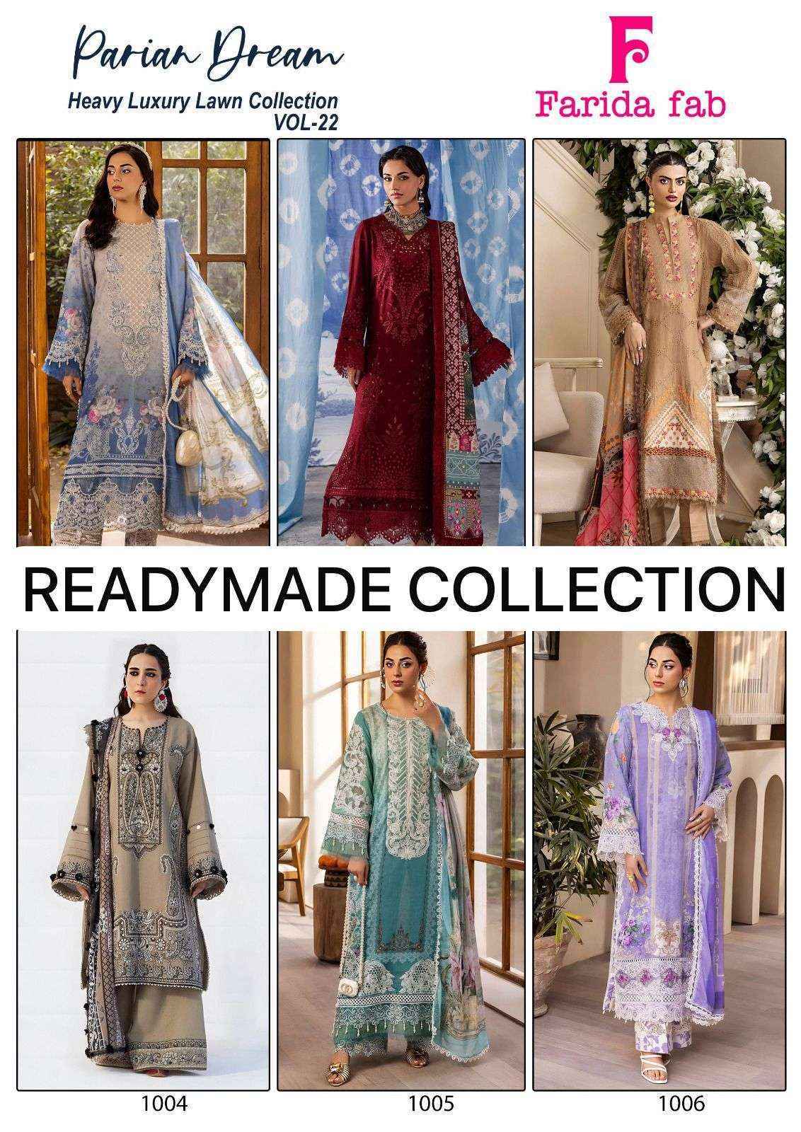 Farida Fab Parian Dream Vol 22 Readymade Cotton Dress Surat Wholesale Price ( 6 Pcs Catalog )