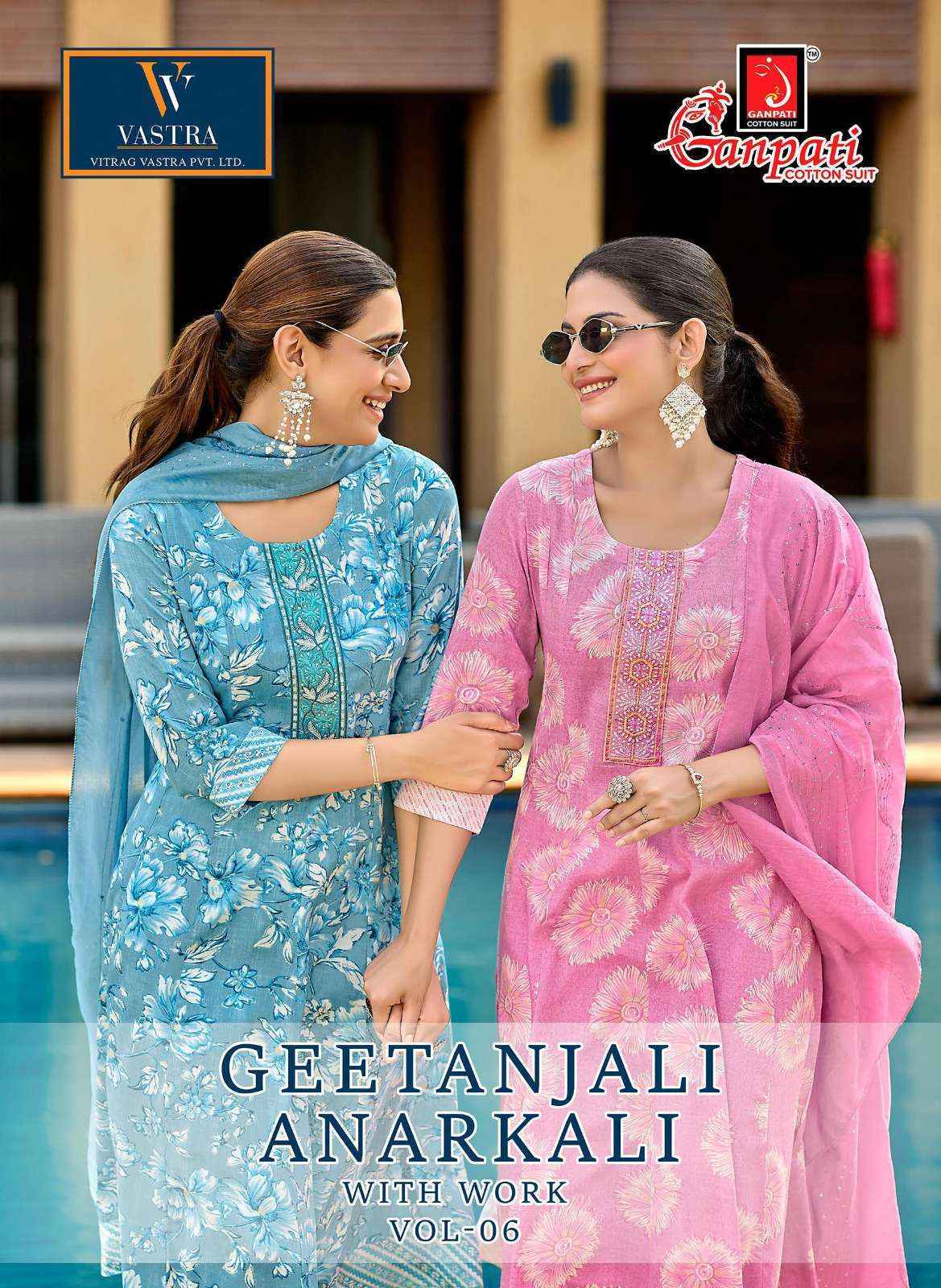 Ganpati Geetanjali Anarkali Vol 6 Wholesale | Readymede Suits Latest Catalogue (10 pcs Catalogue )