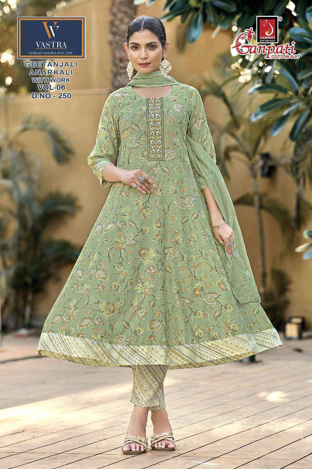 Ganpati Geetanjali Anarkali Vol 6 Wholesale | Readymede Suits Latest Catalogue (10 pcs Catalogue )