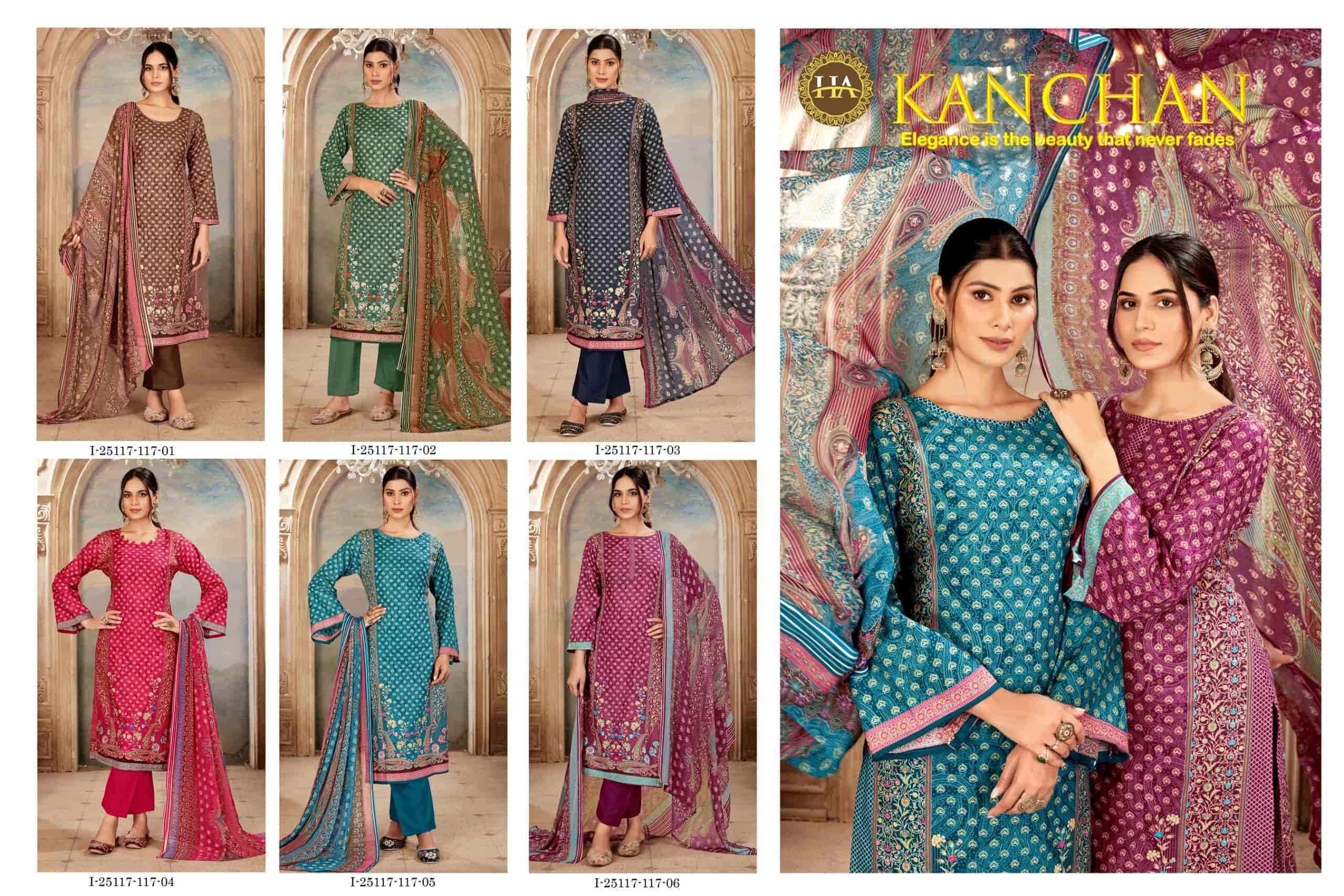 Harshit Kanchan Designer Print Cotton Salwar Suit _ Surat Wholesale Market Price ( 6 Pcs Catalog )