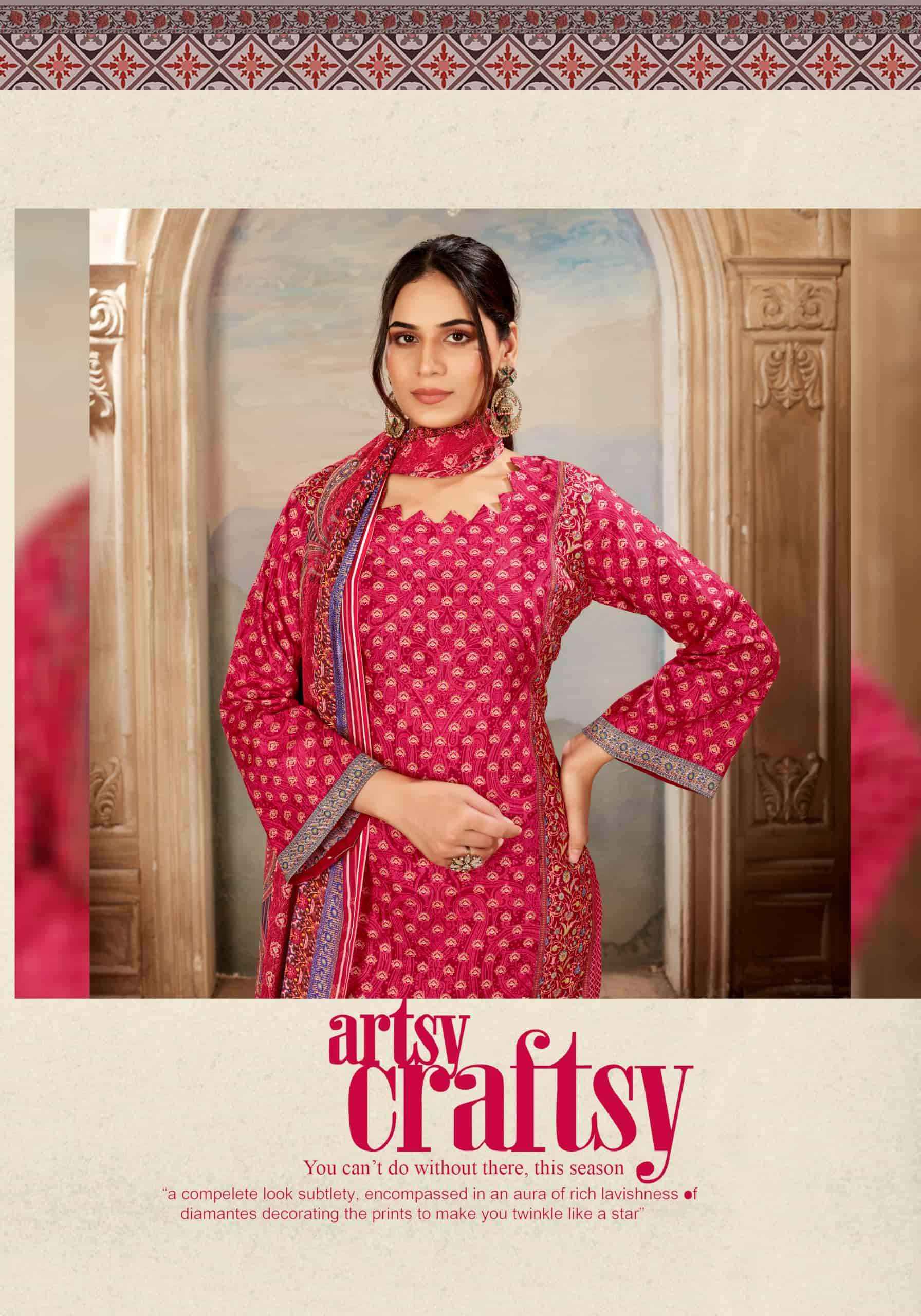 Harshit Kanchan Designer Print Cotton Salwar Suit _ Surat Wholesale Market Price ( 6 Pcs Catalog )