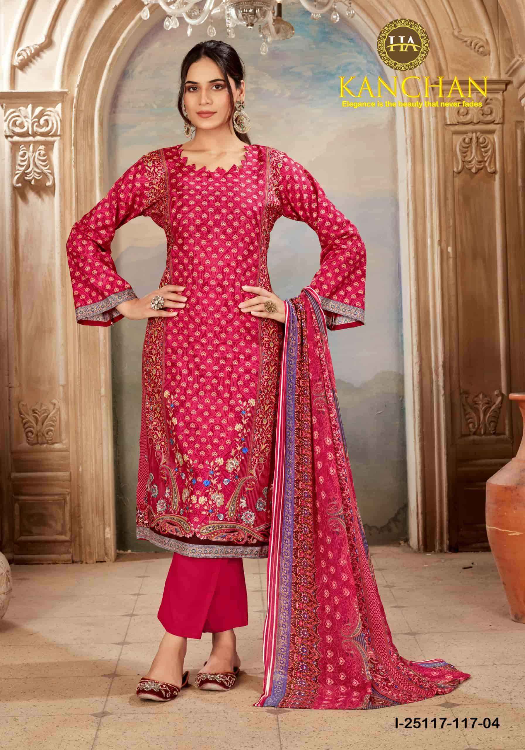 Harshit Kanchan Designer Print Cotton Salwar Suit _ Surat Wholesale Market Price ( 6 Pcs Catalog )