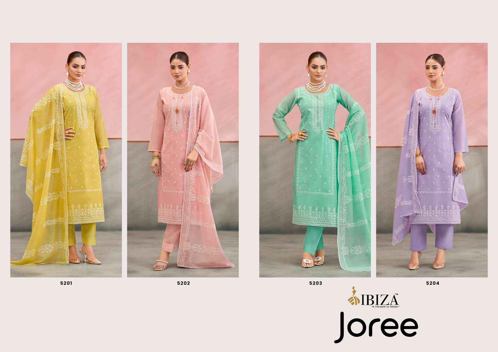 Ibiza Joree Exclusive Designer Cotton Suit Wholesale Price _ Wholesale Textile Market ( 4 Pcs Catalog )