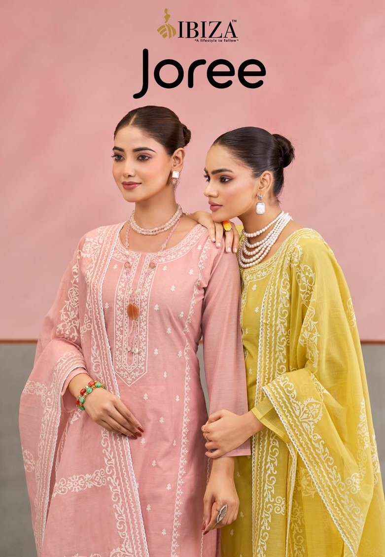 Ibiza Joree Exclusive Designer Cotton Suit Wholesale Price _ Wholesale Textile Market ( 4 Pcs Catalog )
