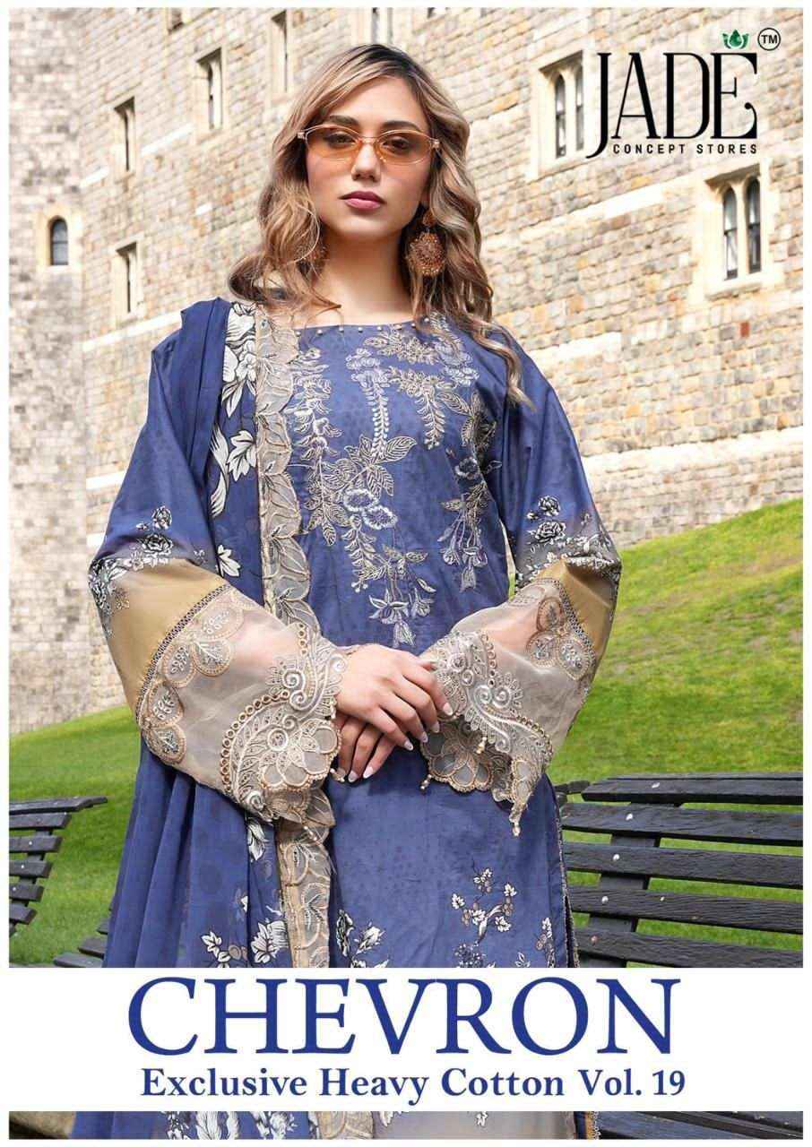 Jade Chevron Vol 19 - Buy Wholesale Pakistani Suits ( 6 Pcs Catalogue )