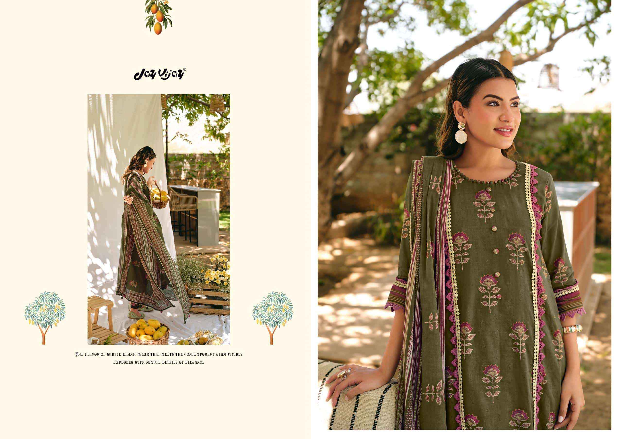 Jay Vijay Aam Bagh Exclusive Dress _ Texteli Surat Wholesale Price ( 6 Pcs Catalog )