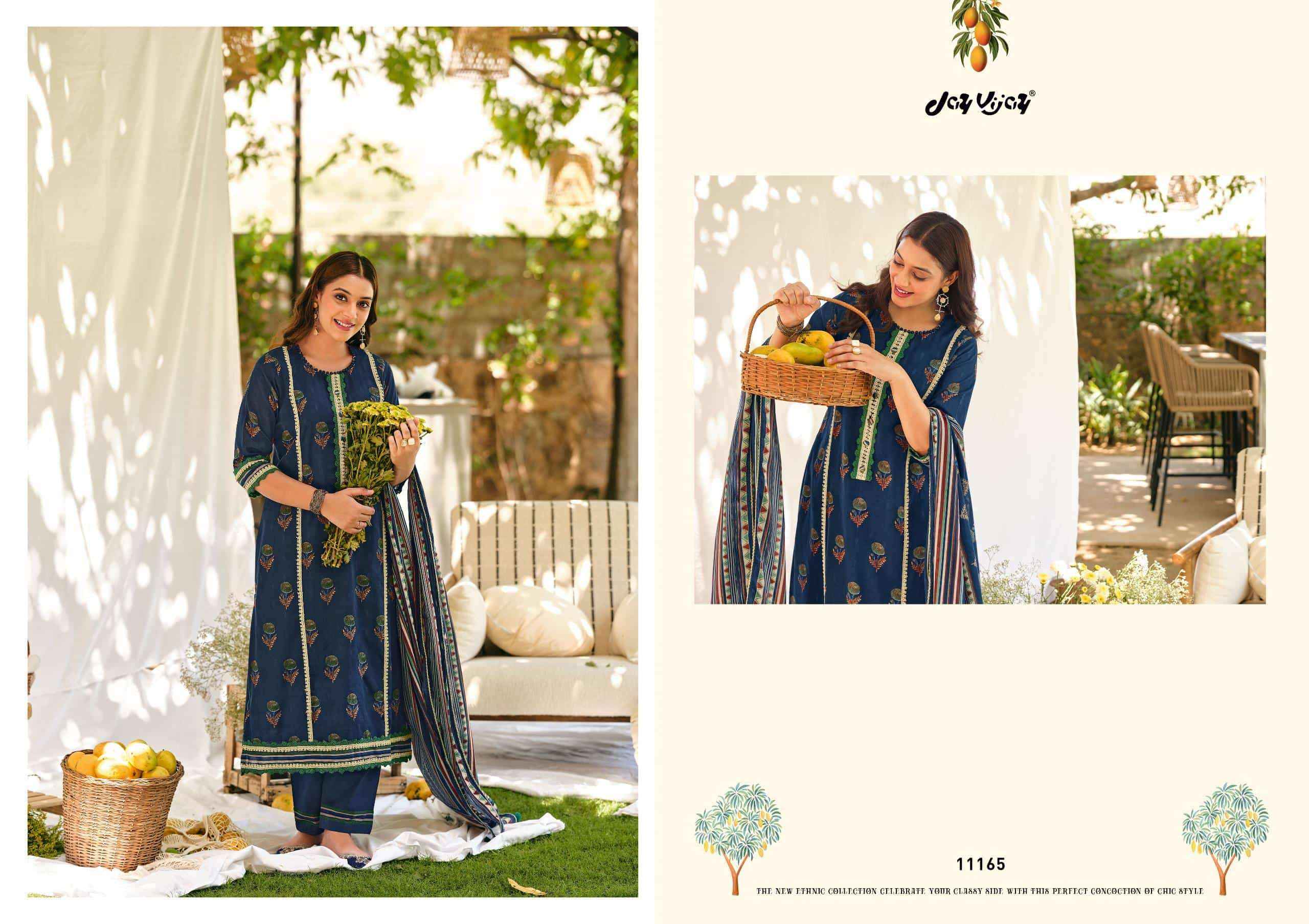 Jay Vijay Aam Bagh Exclusive Dress _ Texteli Surat Wholesale Price ( 6 Pcs Catalog )