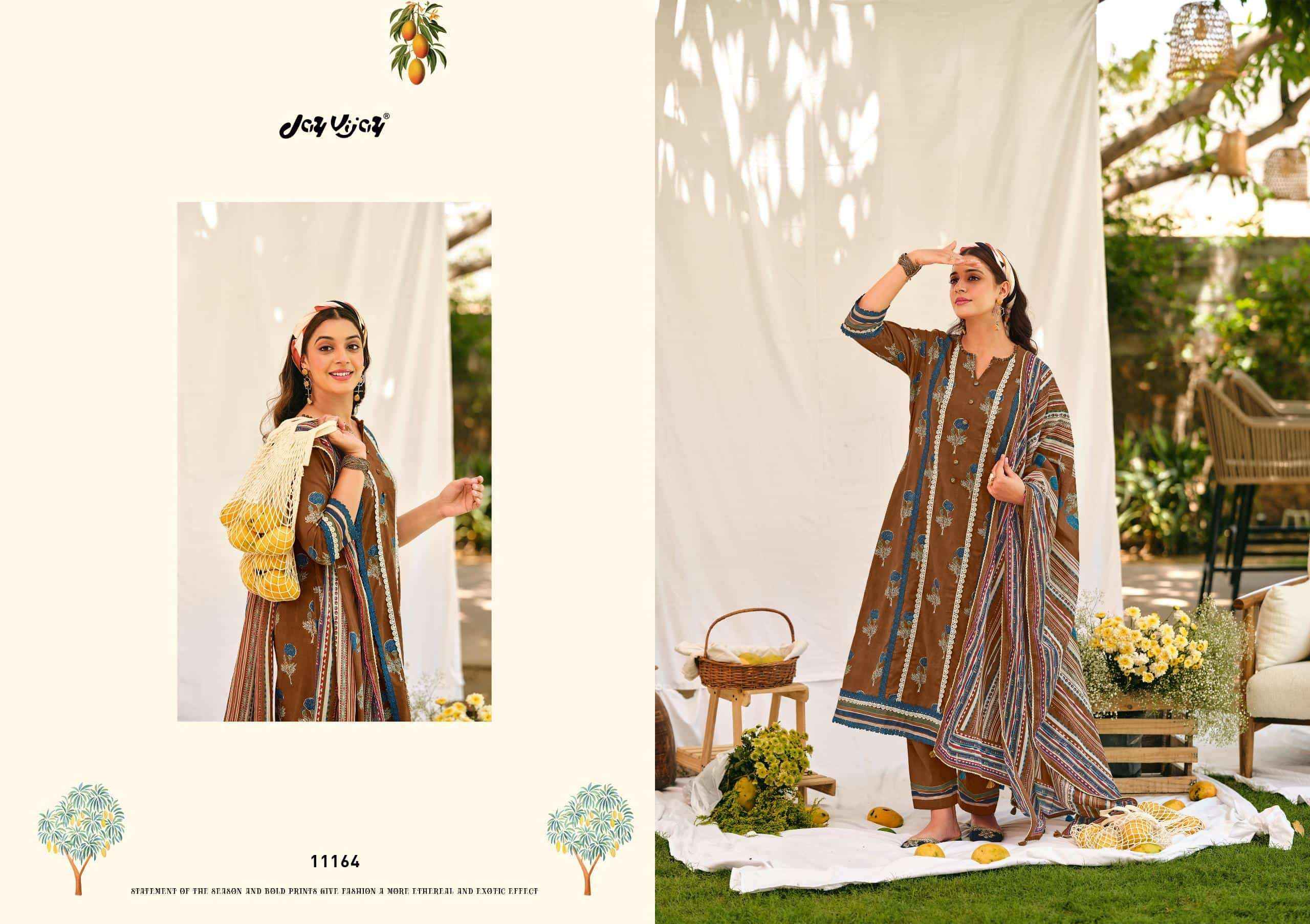 Jay Vijay Aam Bagh Exclusive Dress _ Texteli Surat Wholesale Price ( 6 Pcs Catalog )