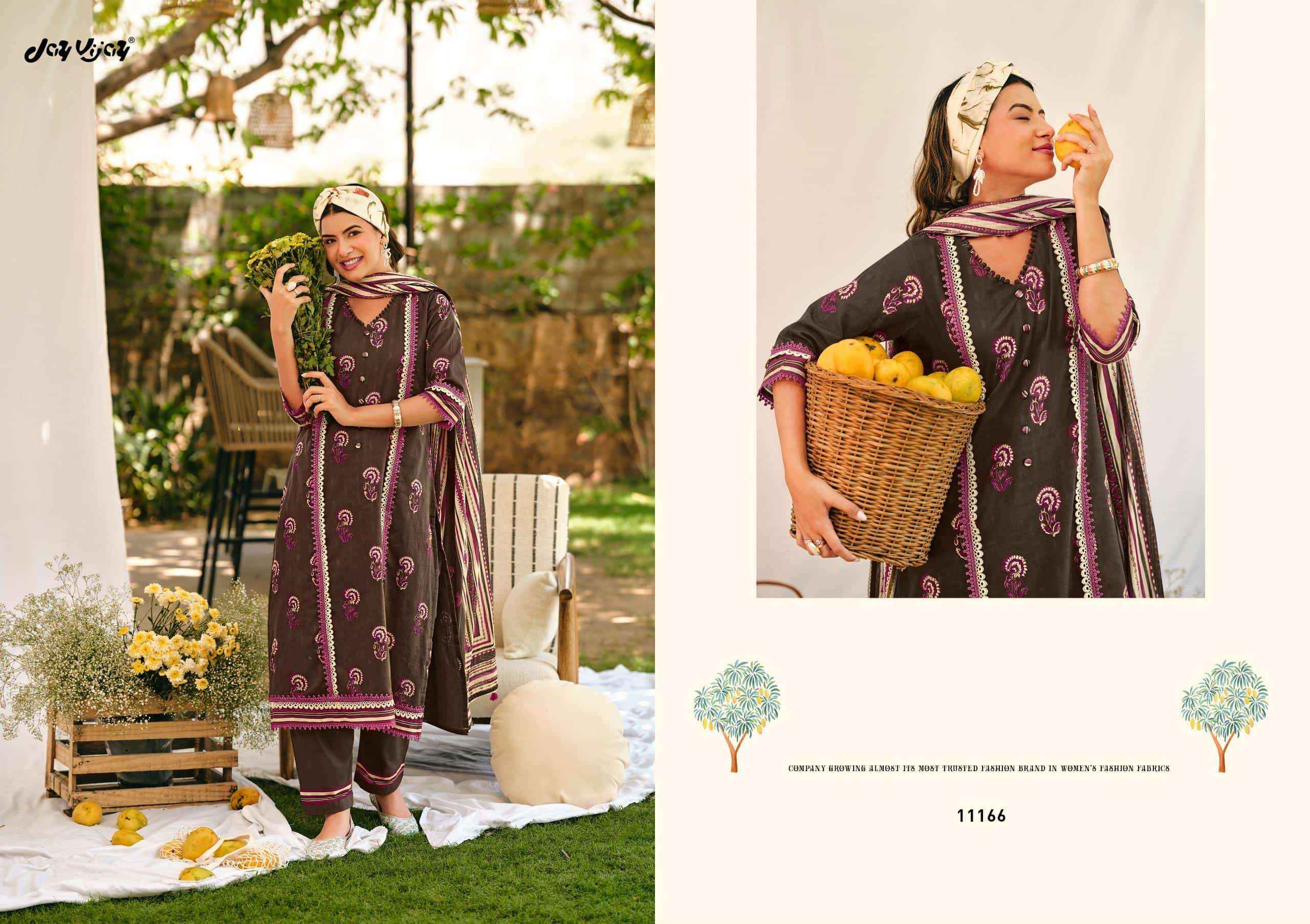 Jay Vijay Aam Bagh Exclusive Dress _ Texteli Surat Wholesale Price ( 6 Pcs Catalog )