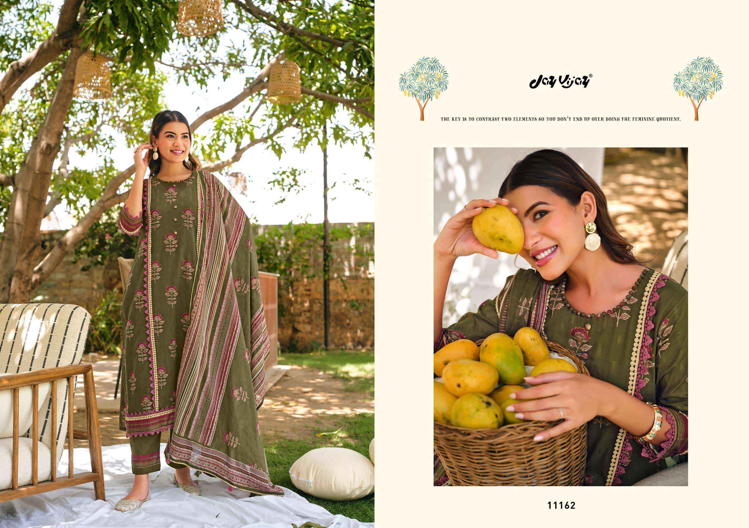 Jay Vijay Aam Bagh Exclusive Dress _ Texteli Surat Wholesale Price ( 6 Pcs Catalog )