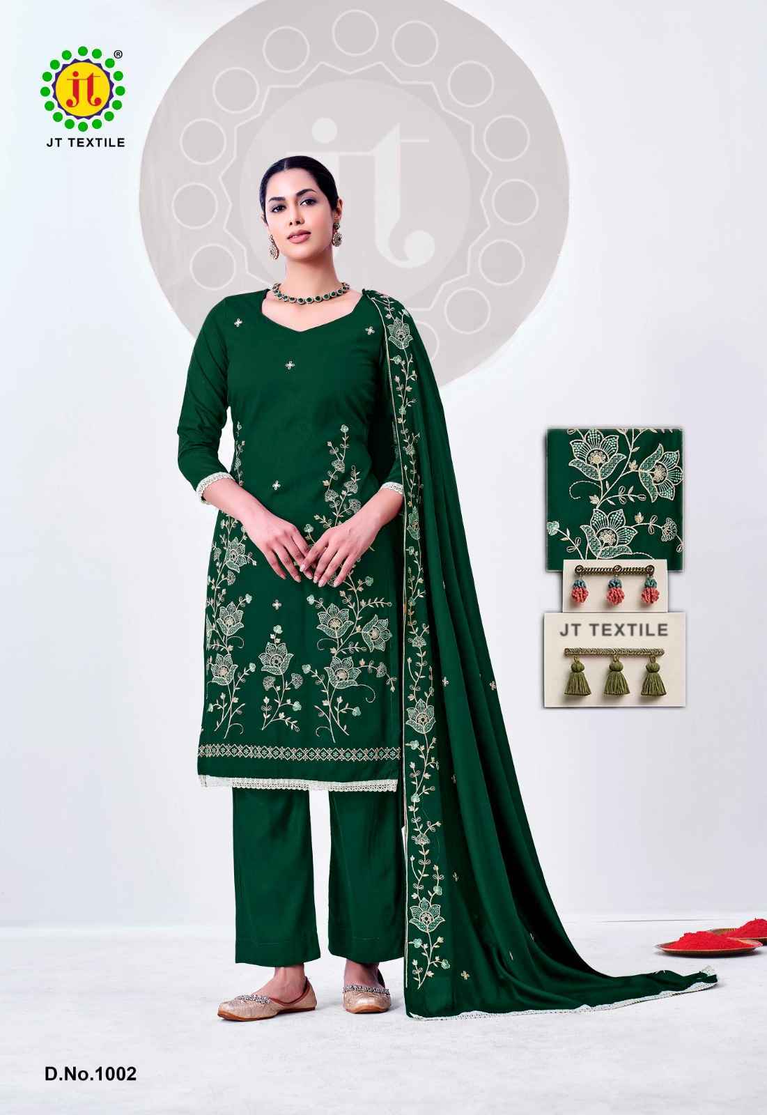 Jt Alina Vol 2 Rayon Salwar Suit _ Surat Wholesale Market Price ( 5 Pcs Catalog )