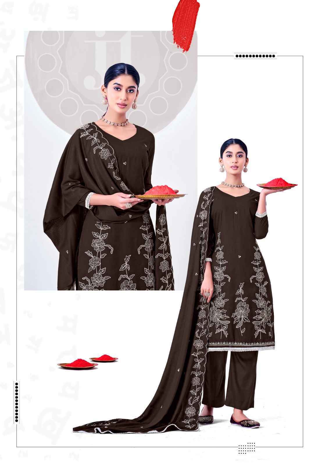 Jt Alina Vol 2 Rayon Salwar Suit _ Surat Wholesale Market Price ( 5 Pcs Catalog )