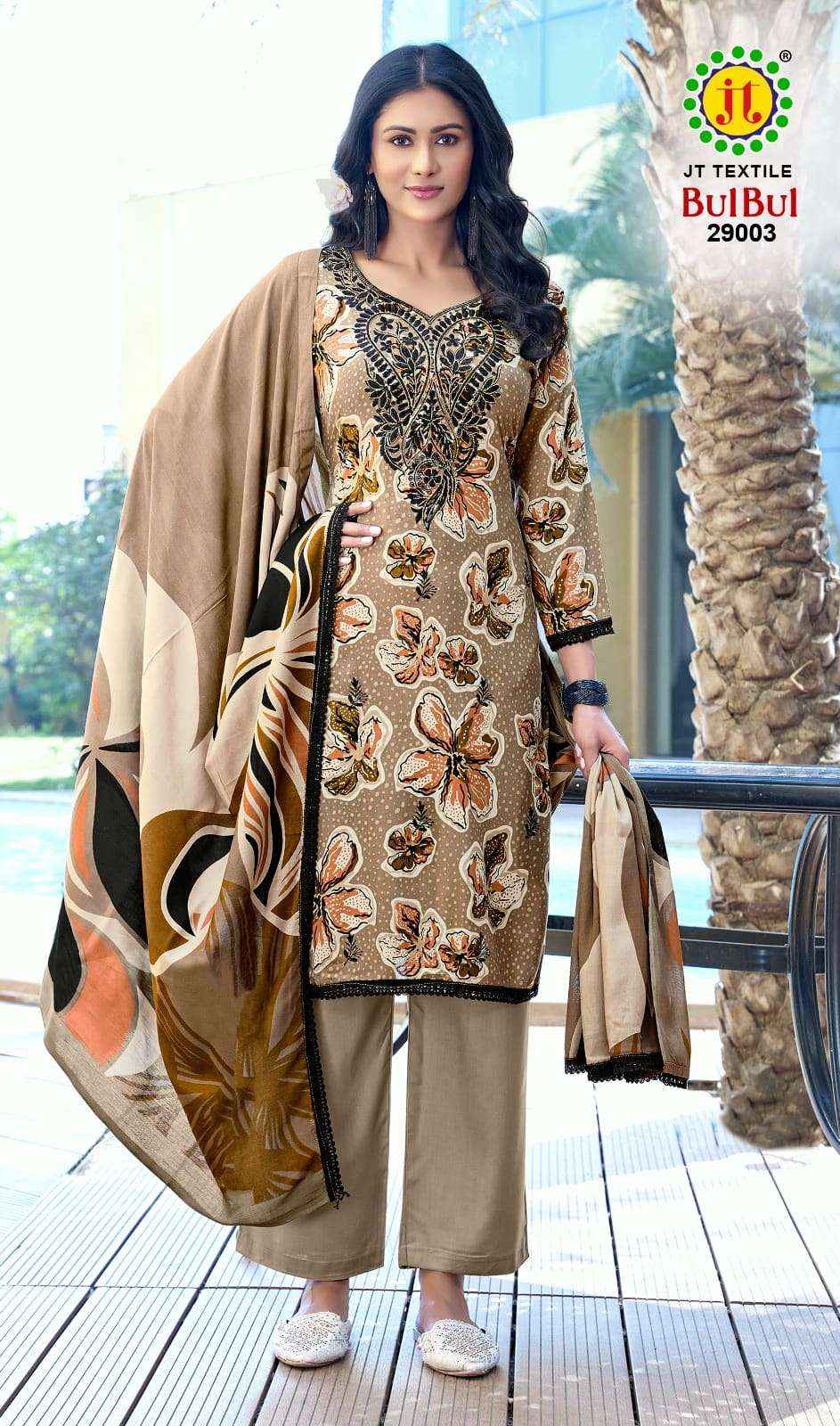 Jt Bulbul Vol 29 Rayon Premium Wear Ladies Dress Wholesale Surat Rate ( 5 Pcs Catalog )