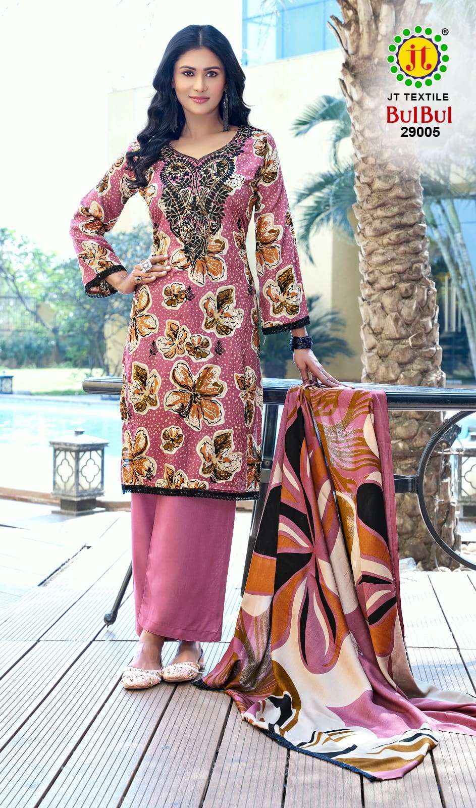 Jt Bulbul Vol 29 Rayon Premium Wear Ladies Dress Wholesale Surat Rate ( 5 Pcs Catalog )