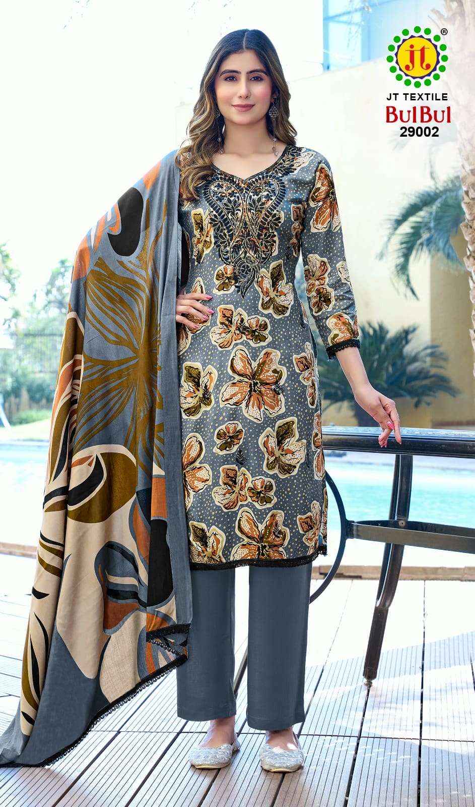 Jt Bulbul Vol 29 Rayon Premium Wear Ladies Dress Wholesale Surat Rate ( 5 Pcs Catalog )