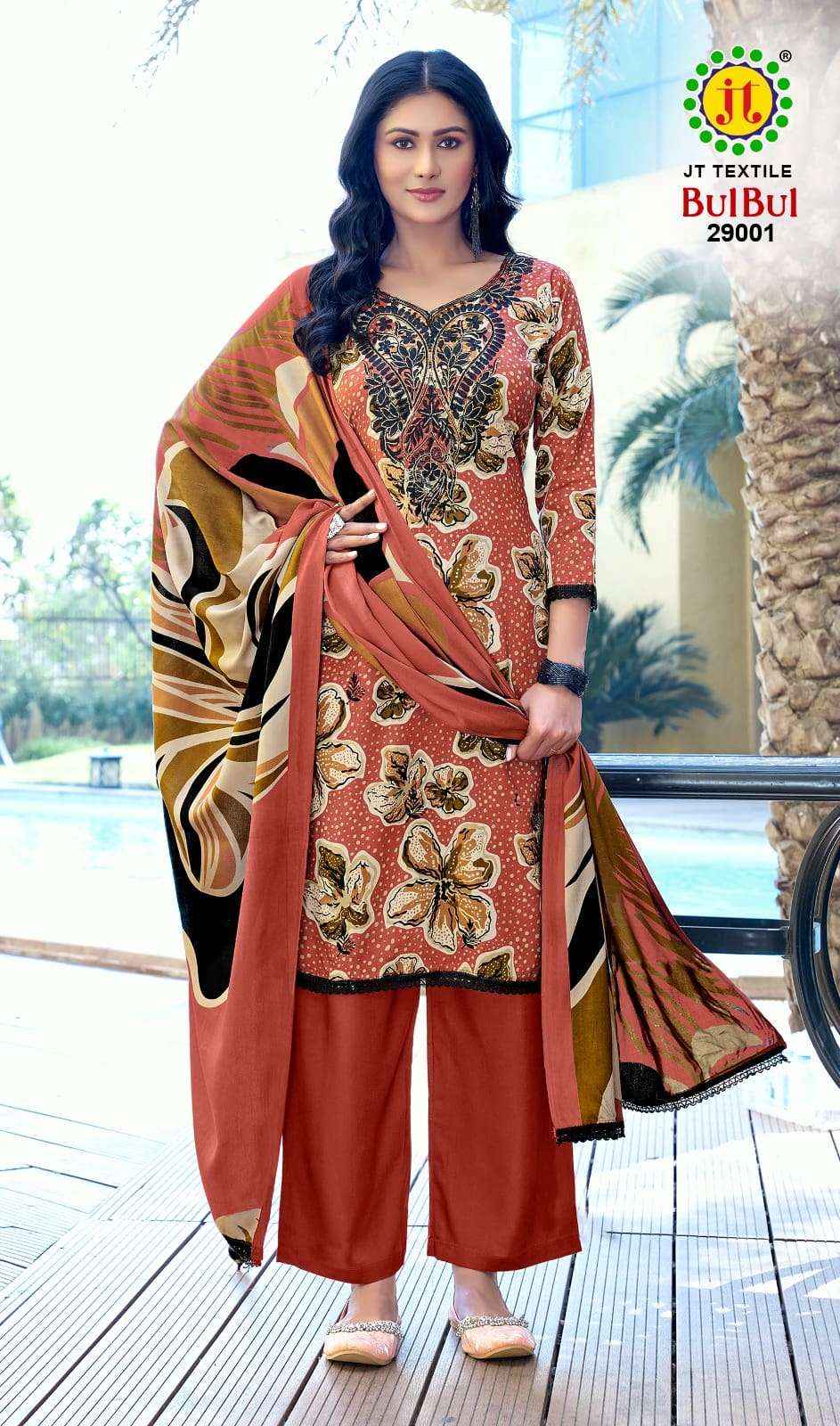 Jt Bulbul Vol 29 Rayon Premium Wear Ladies Dress Wholesale Surat Rate ( 5 Pcs Catalog )