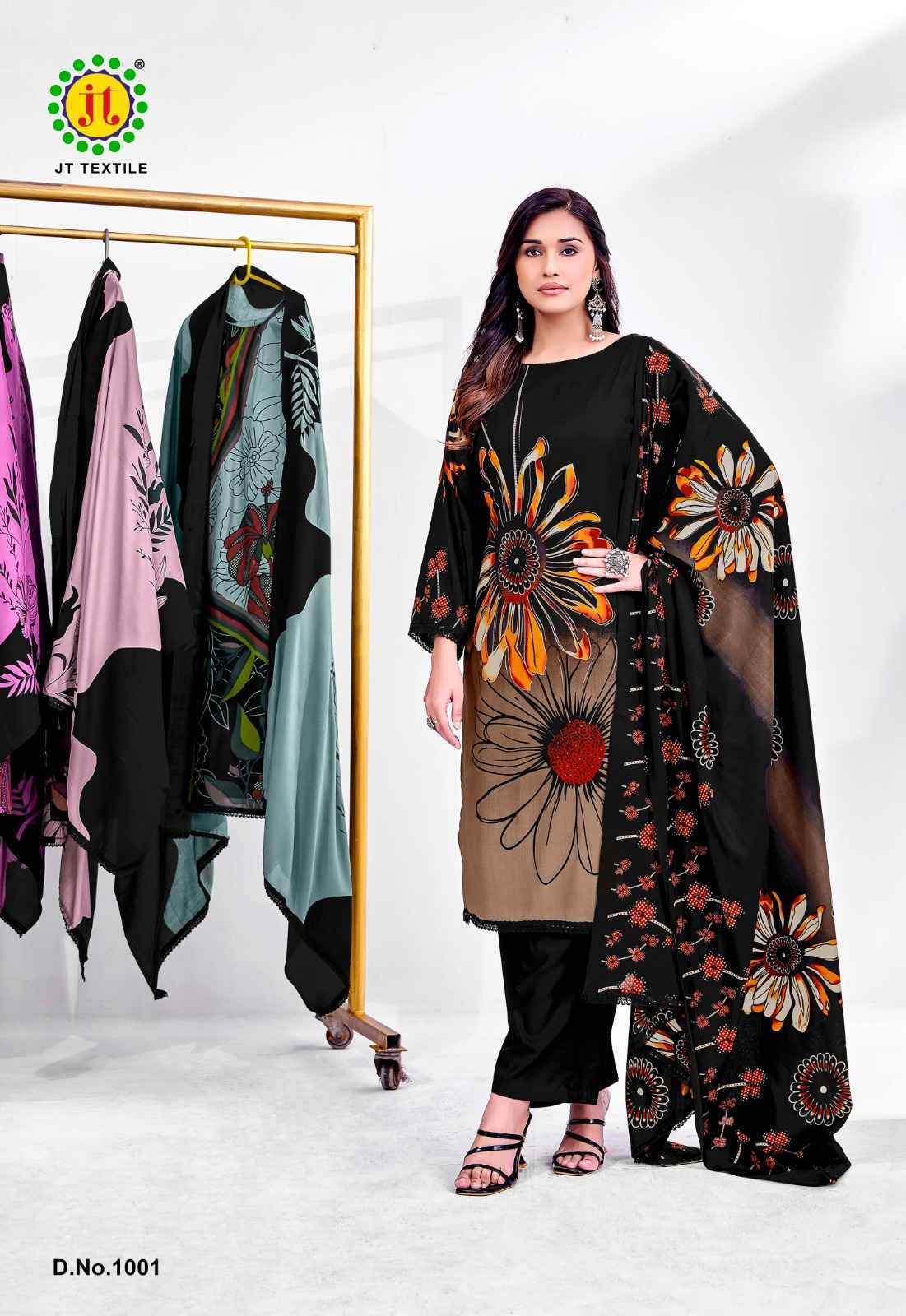 Jt Falguni Wholesale Rayon Dress Material - Surat Wholesale Shop ( 5 pcs Catalogue )
