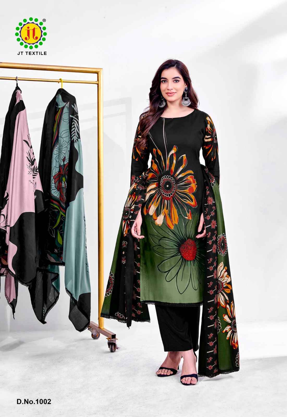 Jt Falguni Wholesale Rayon Dress Material - Surat Wholesale Shop ( 5 pcs Catalogue )