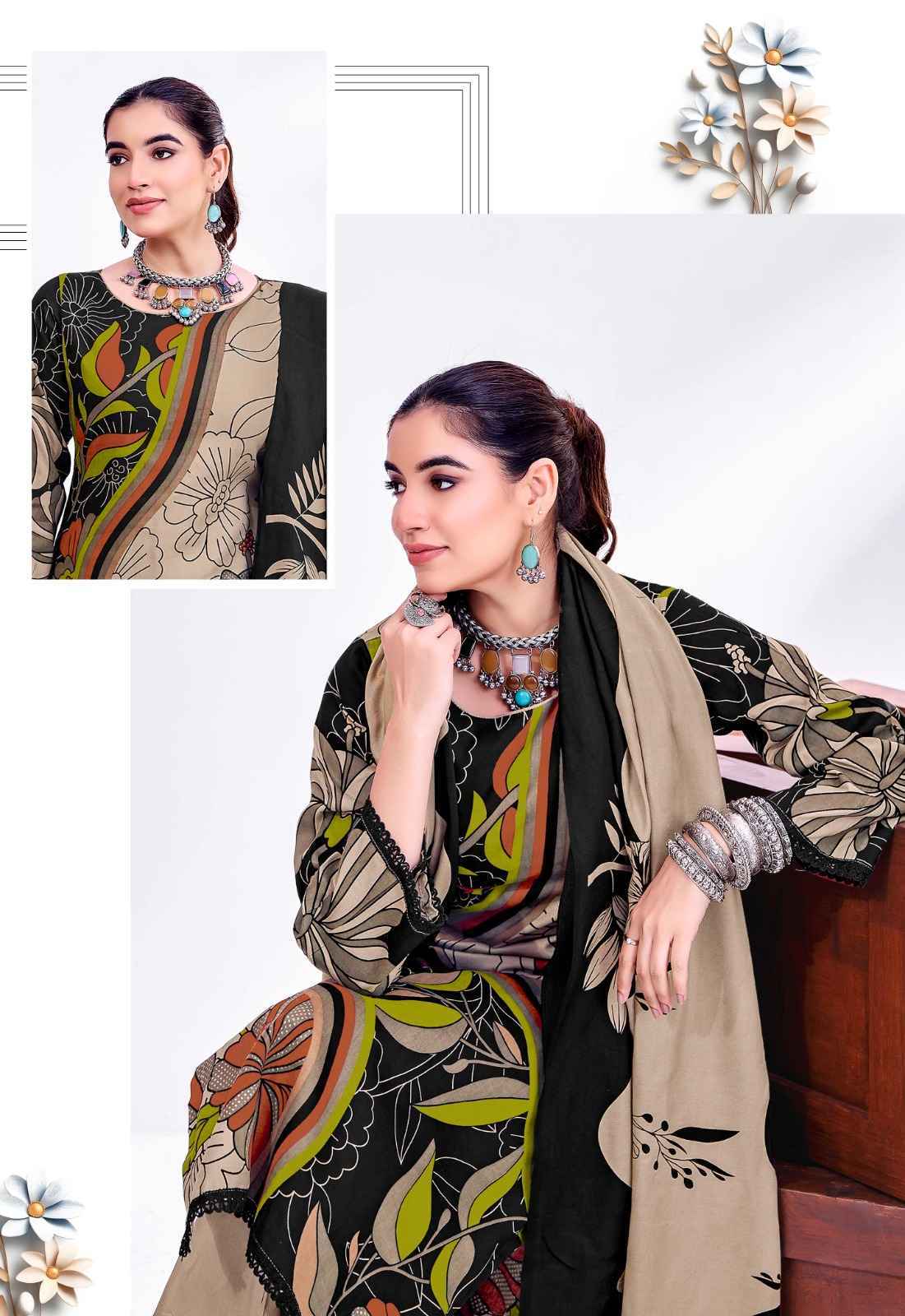 Jt Nigaar Vol 12 Rayon Salwar Kameez _ Clothes Wholesale Website ( 5 Pcs Catalog )