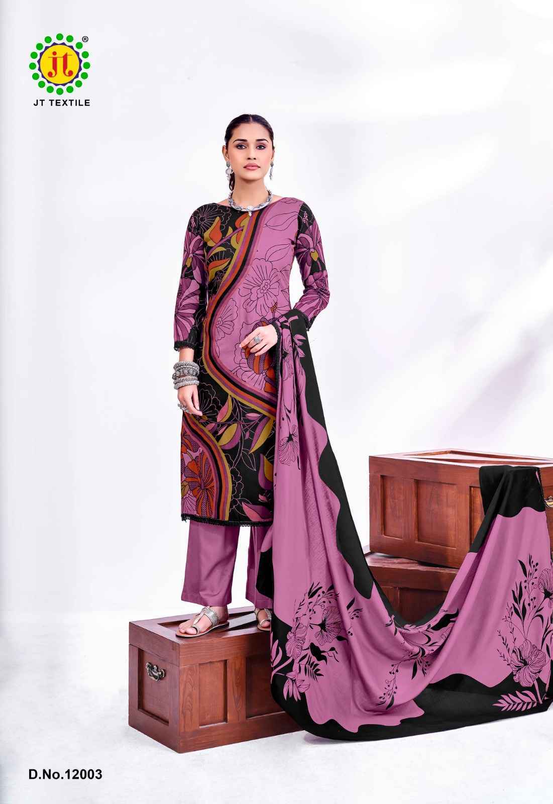 Jt Nigaar Vol 12 Rayon Salwar Kameez _ Clothes Wholesale Website ( 5 Pcs Catalog )