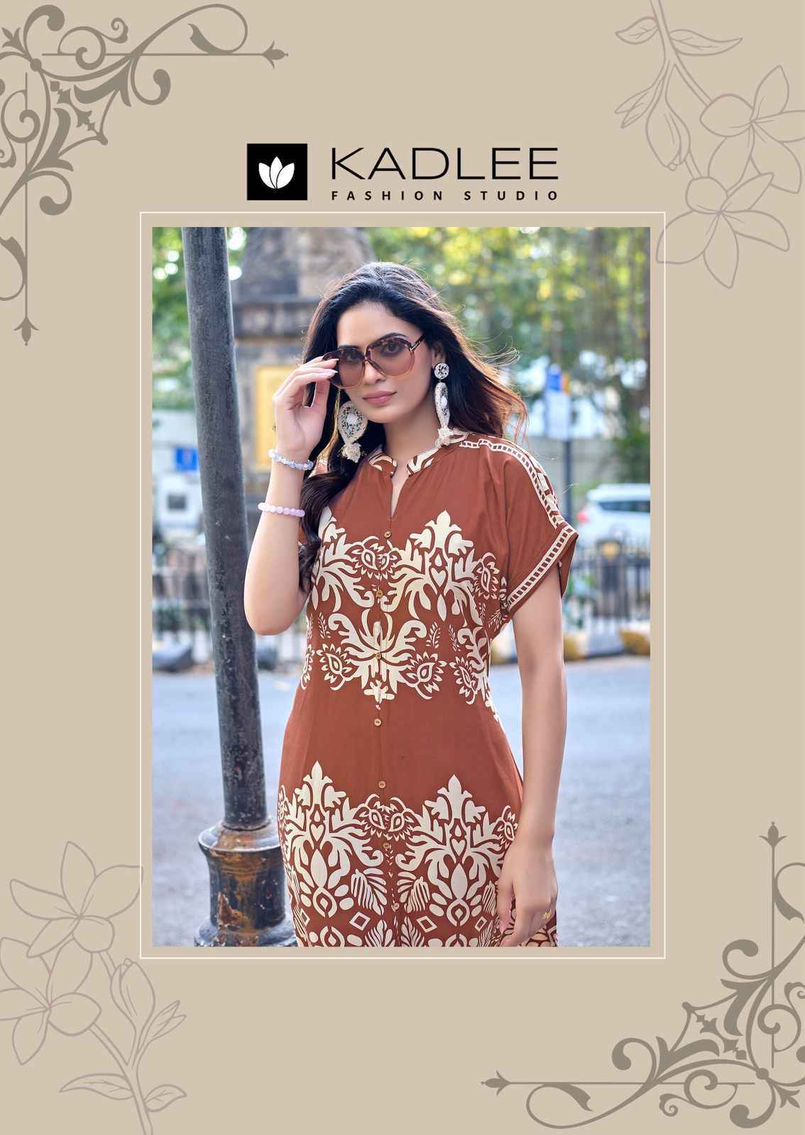 Kadlee Signeture Rayon Kurti _ Surat Wholesale Texteli Price ( 5 Pcs Catalog )