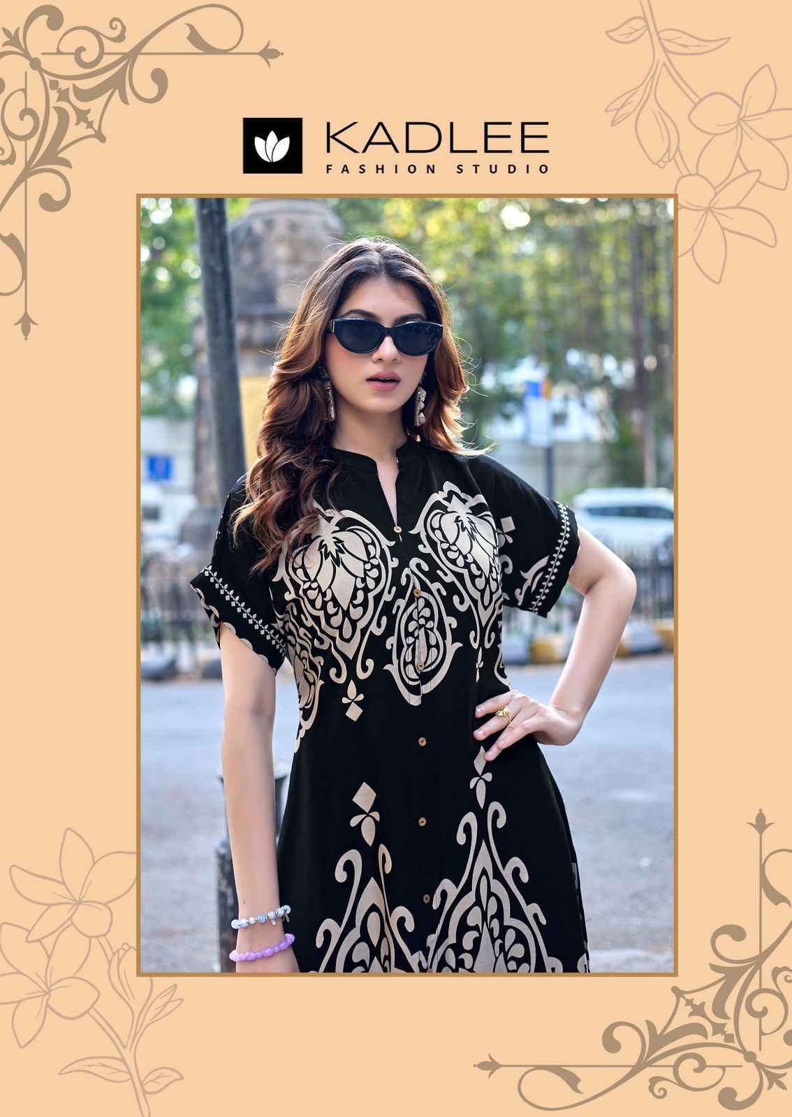 Kadlee Signeture Rayon Kurti _ Surat Wholesale Texteli Price ( 5 Pcs Catalog )