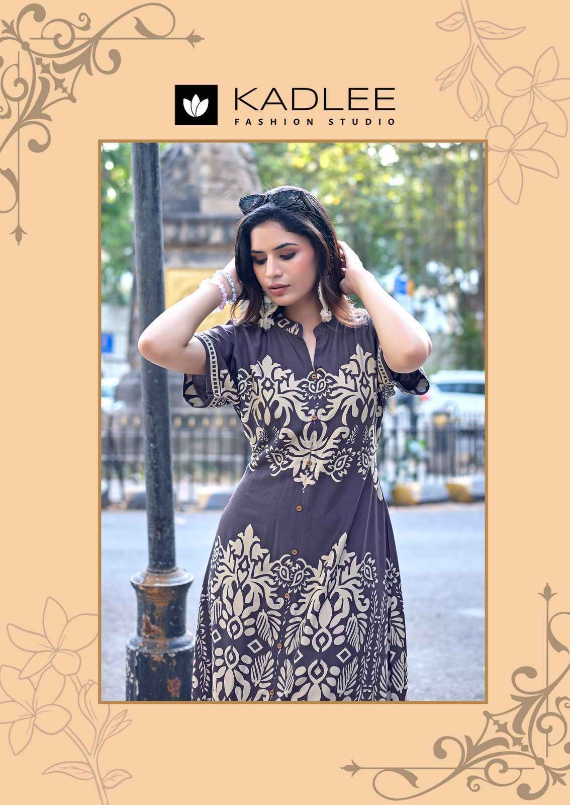 Kadlee Signeture Rayon Kurti _ Surat Wholesale Texteli Price ( 5 Pcs Catalog )
