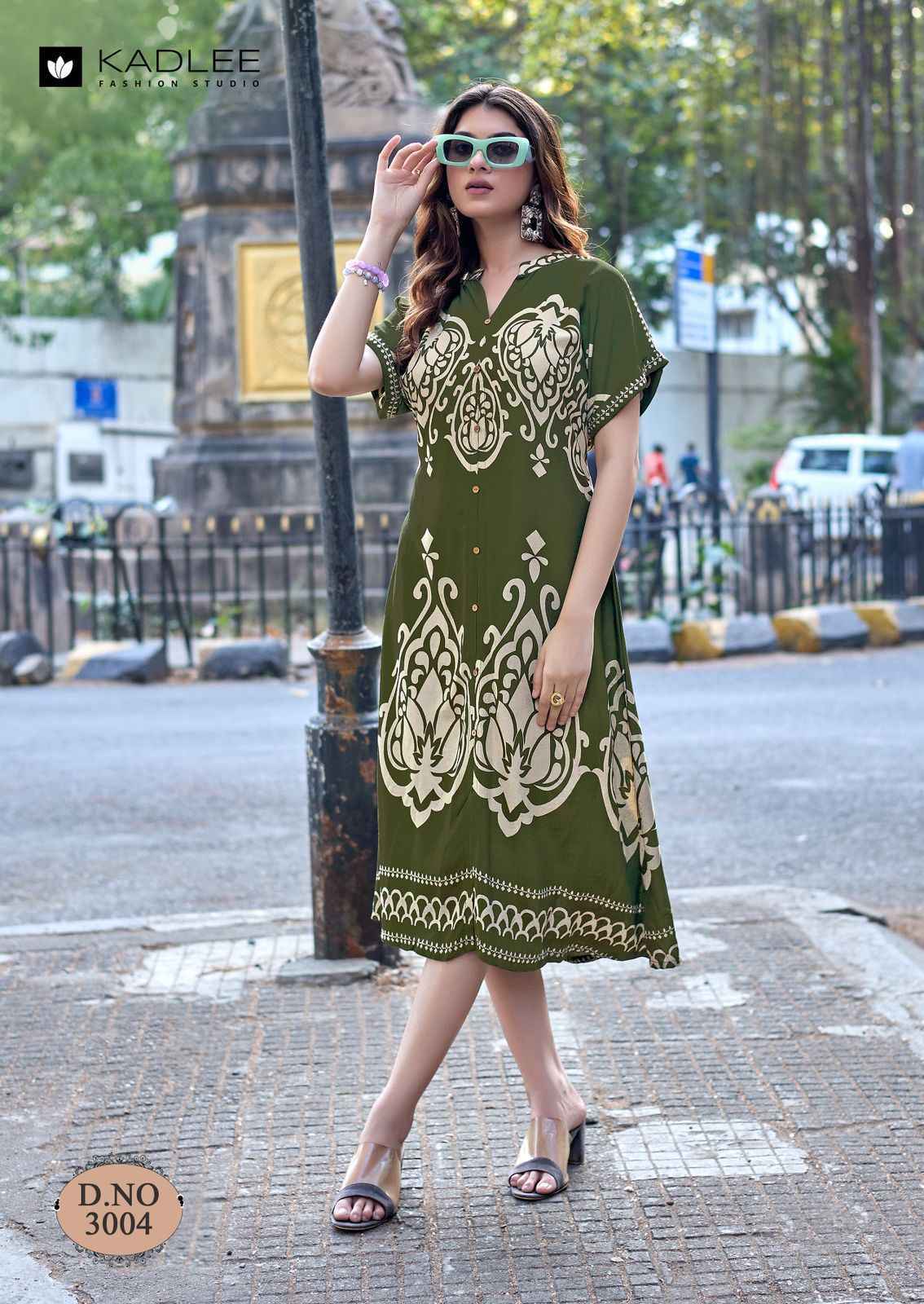 Kadlee Signeture Rayon Kurti _ Surat Wholesale Texteli Price ( 5 Pcs Catalog )