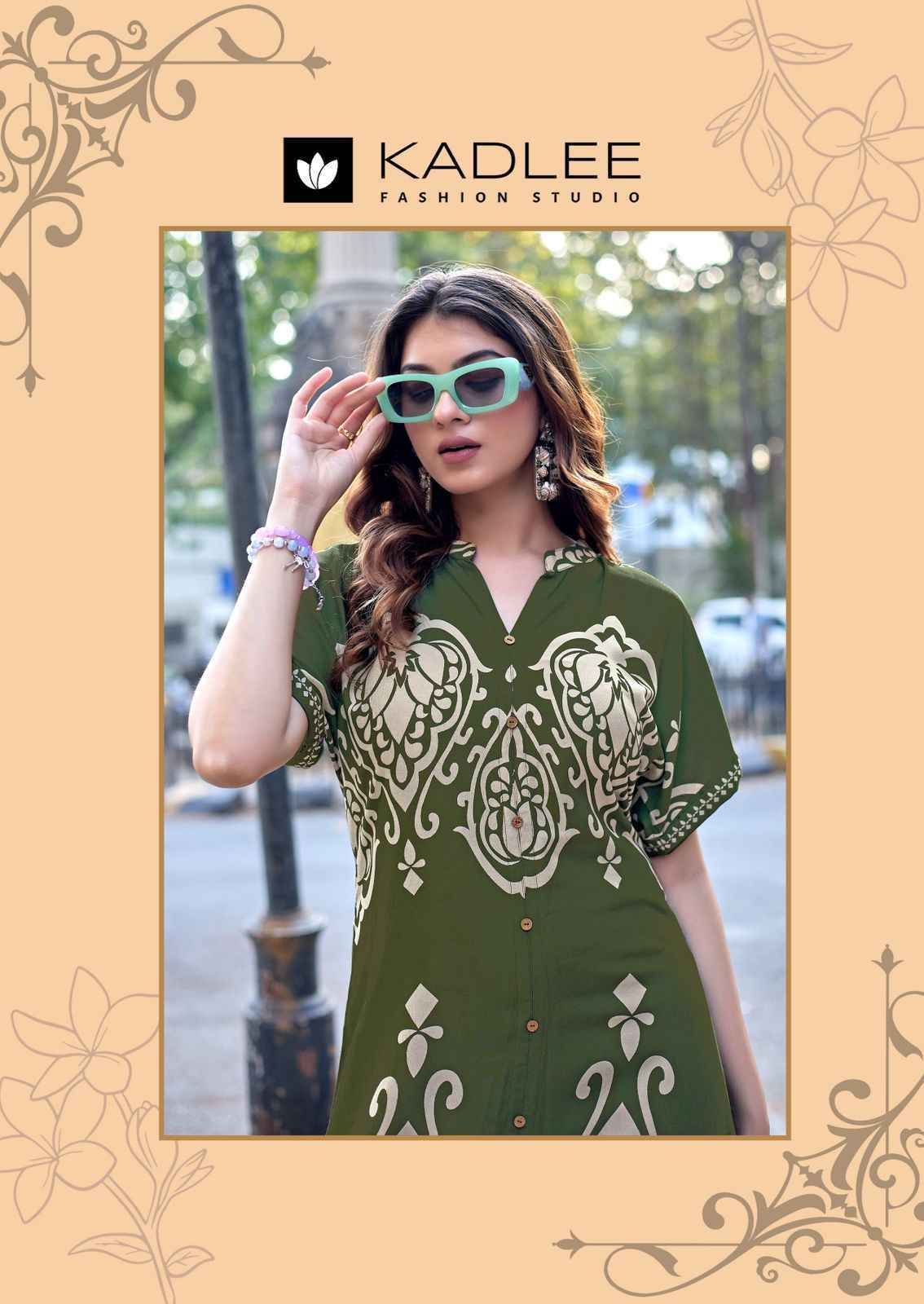 Kadlee Signeture Rayon Kurti _ Surat Wholesale Texteli Price ( 5 Pcs Catalog )
