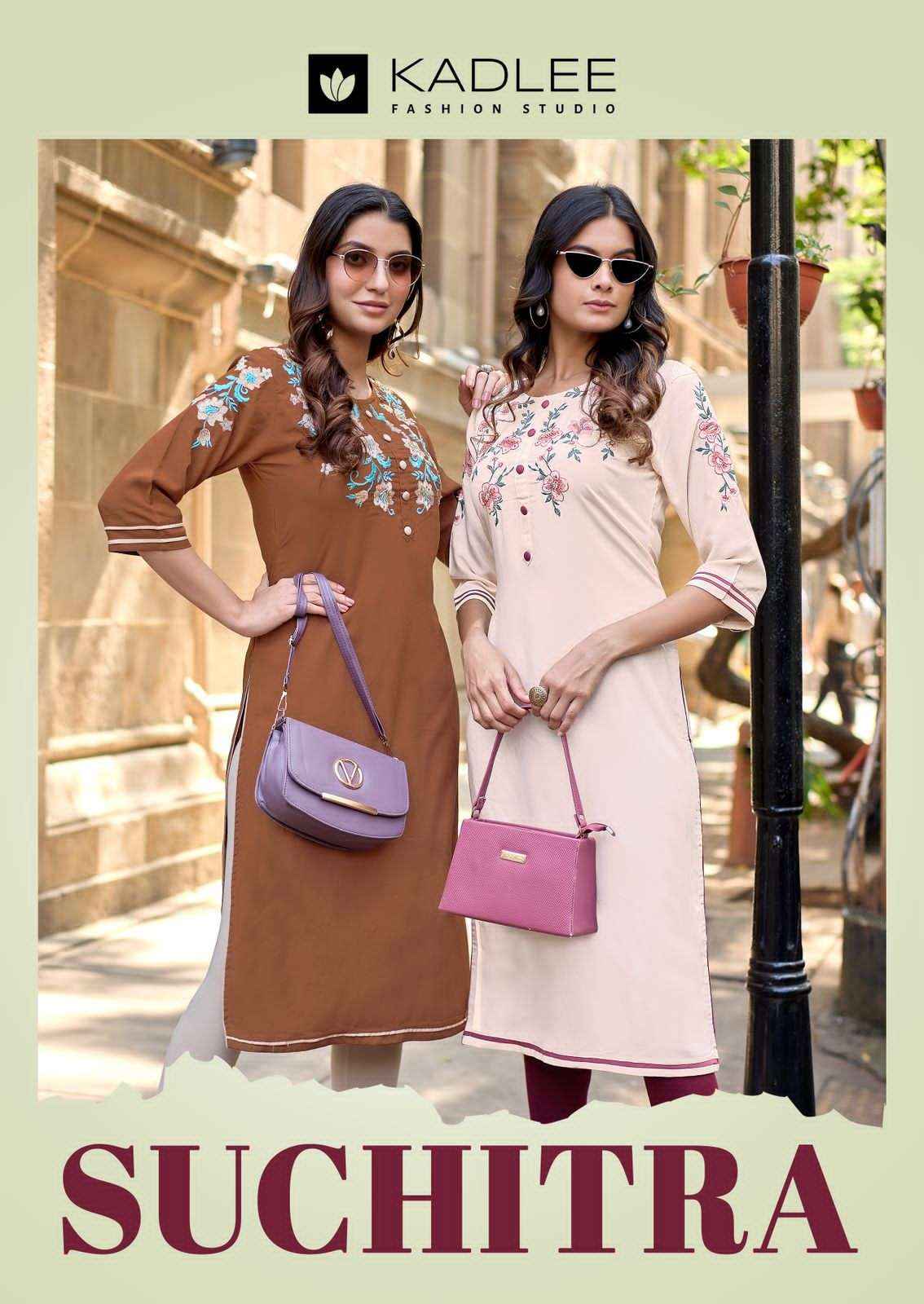 Kadlee Suchitra Premium Designs Ladies Kurti Set _ Surat Wholesale Market Price ( 6 Pcs Catalog )