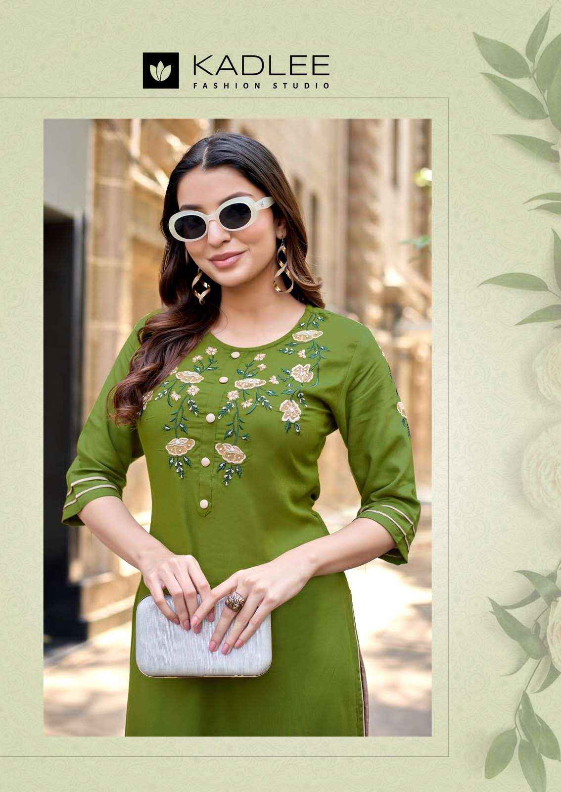 Kadlee Suchitra Premium Designs Ladies Kurti Set _ Surat Wholesale Market Price ( 6 Pcs Catalog )