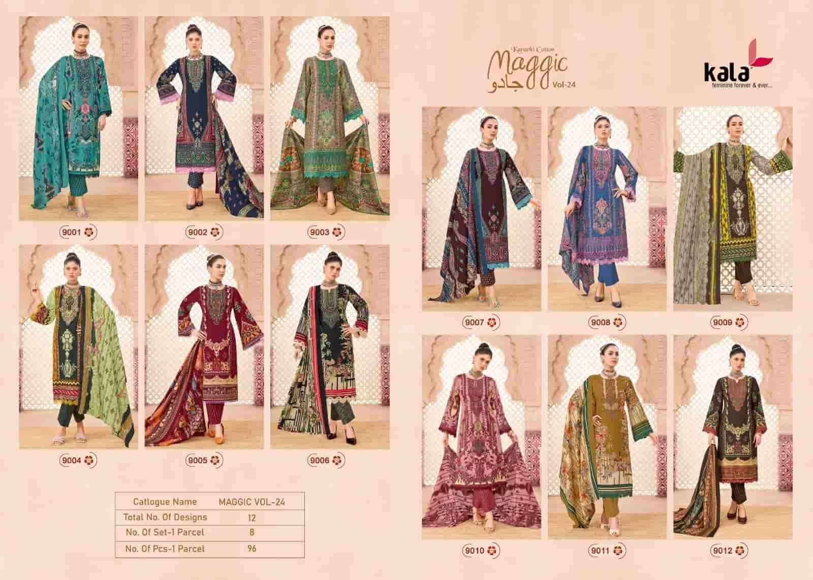 Kala Maggic Vol 24 Readymade Karachi Suit _ Surat Wholesale Market Price ( 12 Pcs Catalog )