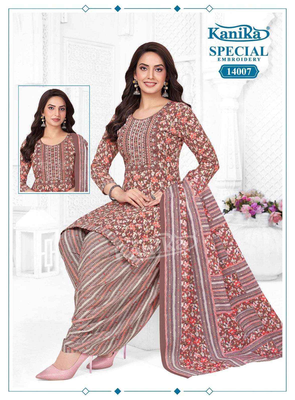 Kanika Special Embroidery Vol 14 Cotton Kurti Combo Set _ _ Surat Wholesale Shop ( 12 Pcs Catalog )