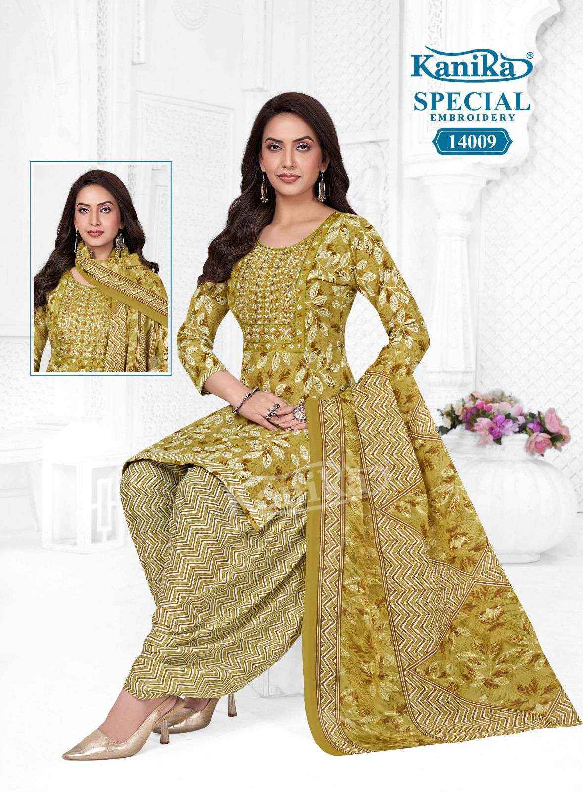 Kanika Special Embroidery Vol 14 Cotton Kurti Combo Set _ _ Surat Wholesale Shop ( 12 Pcs Catalog )